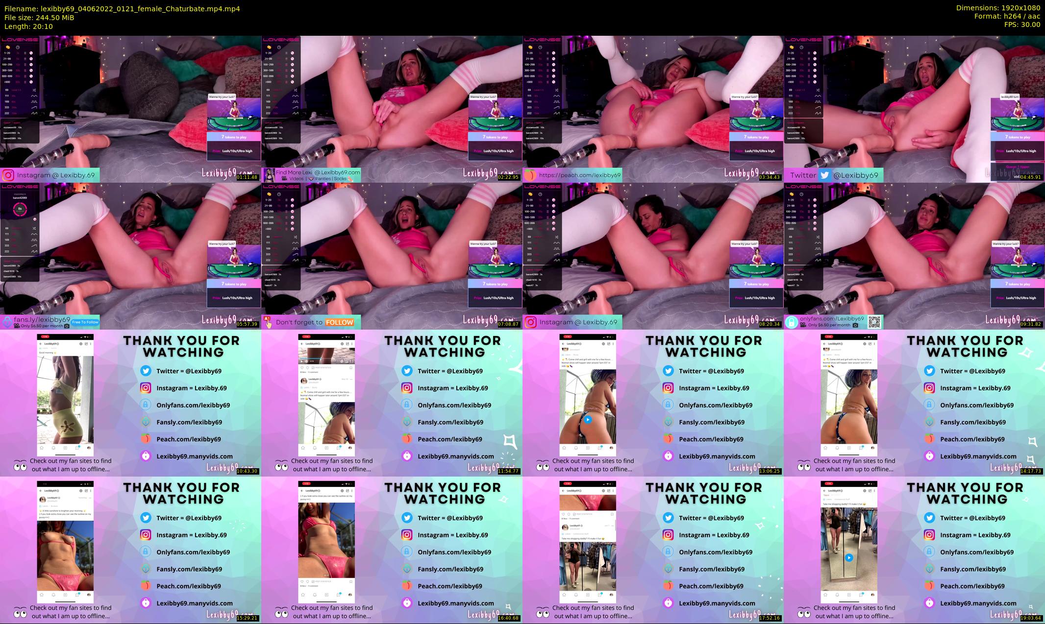 lexibby69 — 21 minute Chaturbate female cam show recording, 1080p, Jun 4, 2022