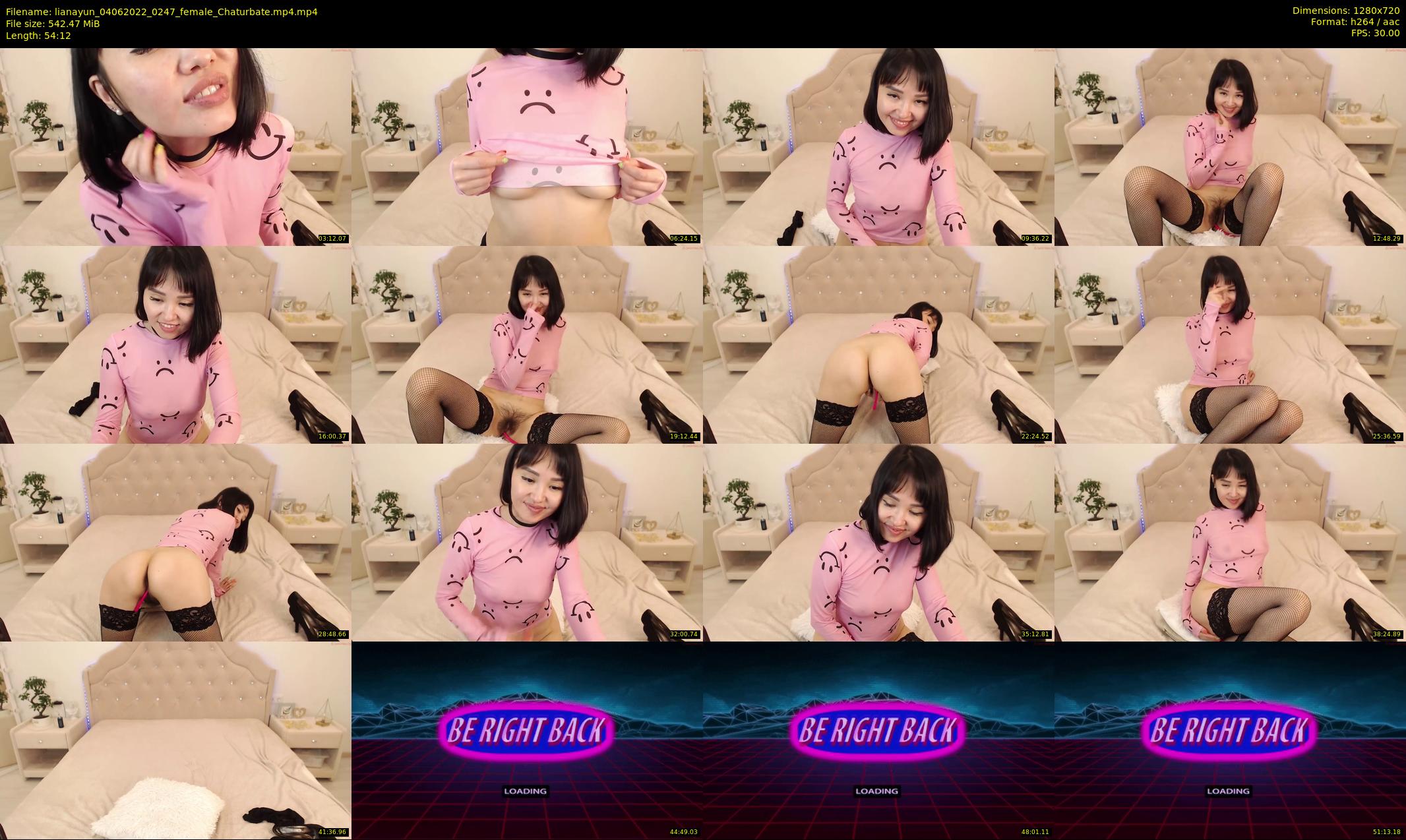 lianayun — 55 minute Chaturbate female cam show recording, 720p, Jun 4, 2022