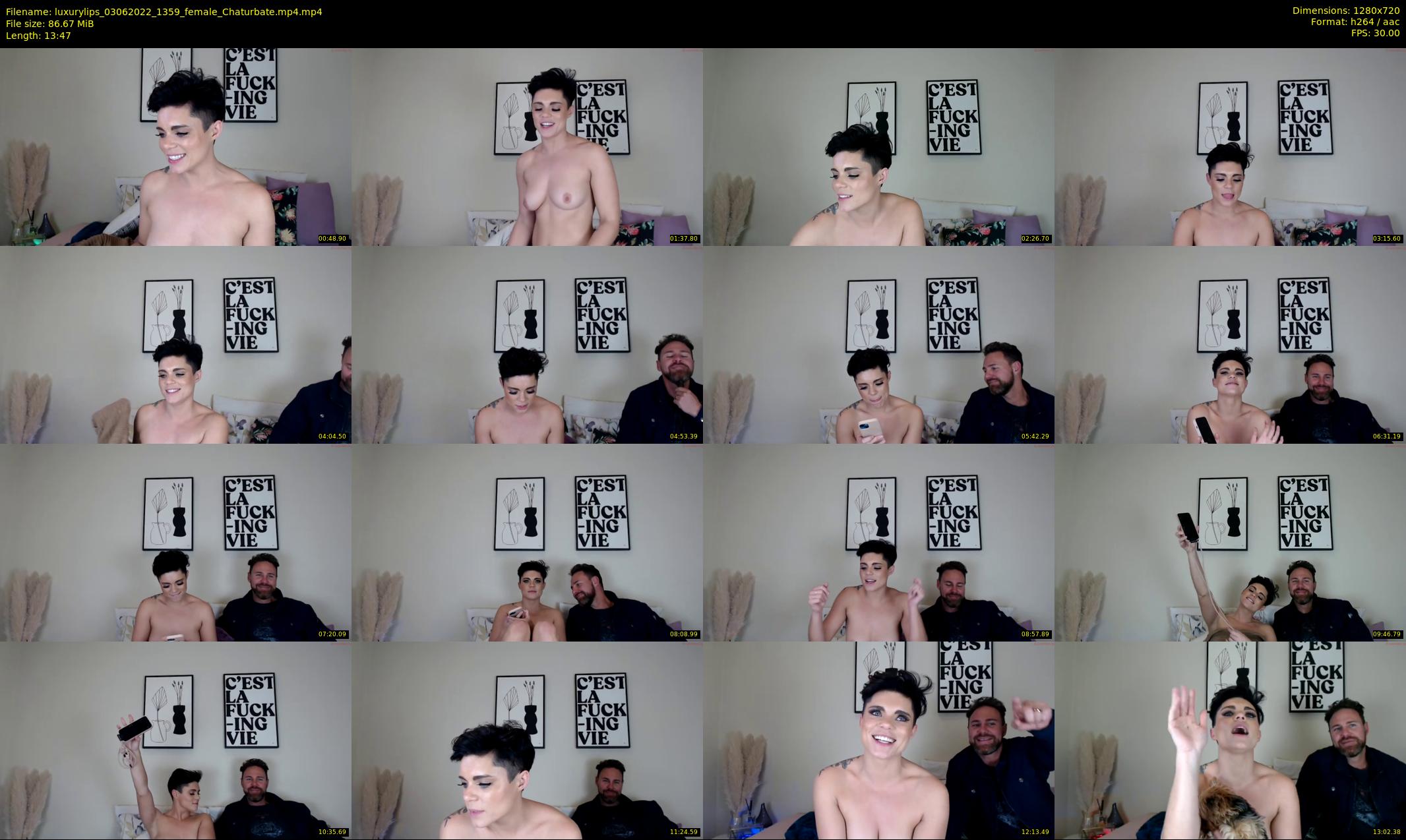luxurylips — 14 minute Chaturbate female cam show recording, 720p, Jun 3, 2022