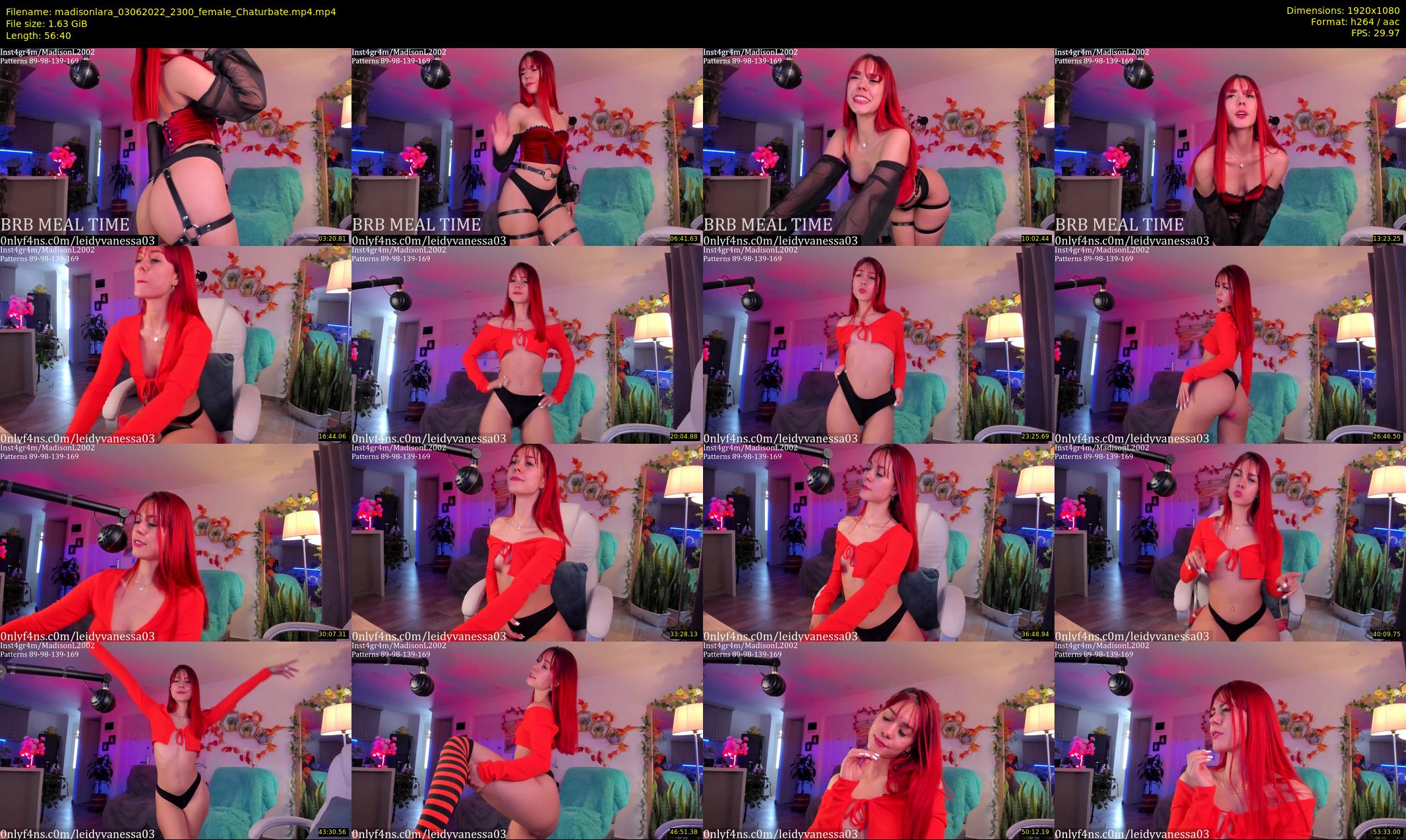madisonlara — 57 minute Chaturbate female cam show recording, 1080p, Jun 3, 2022