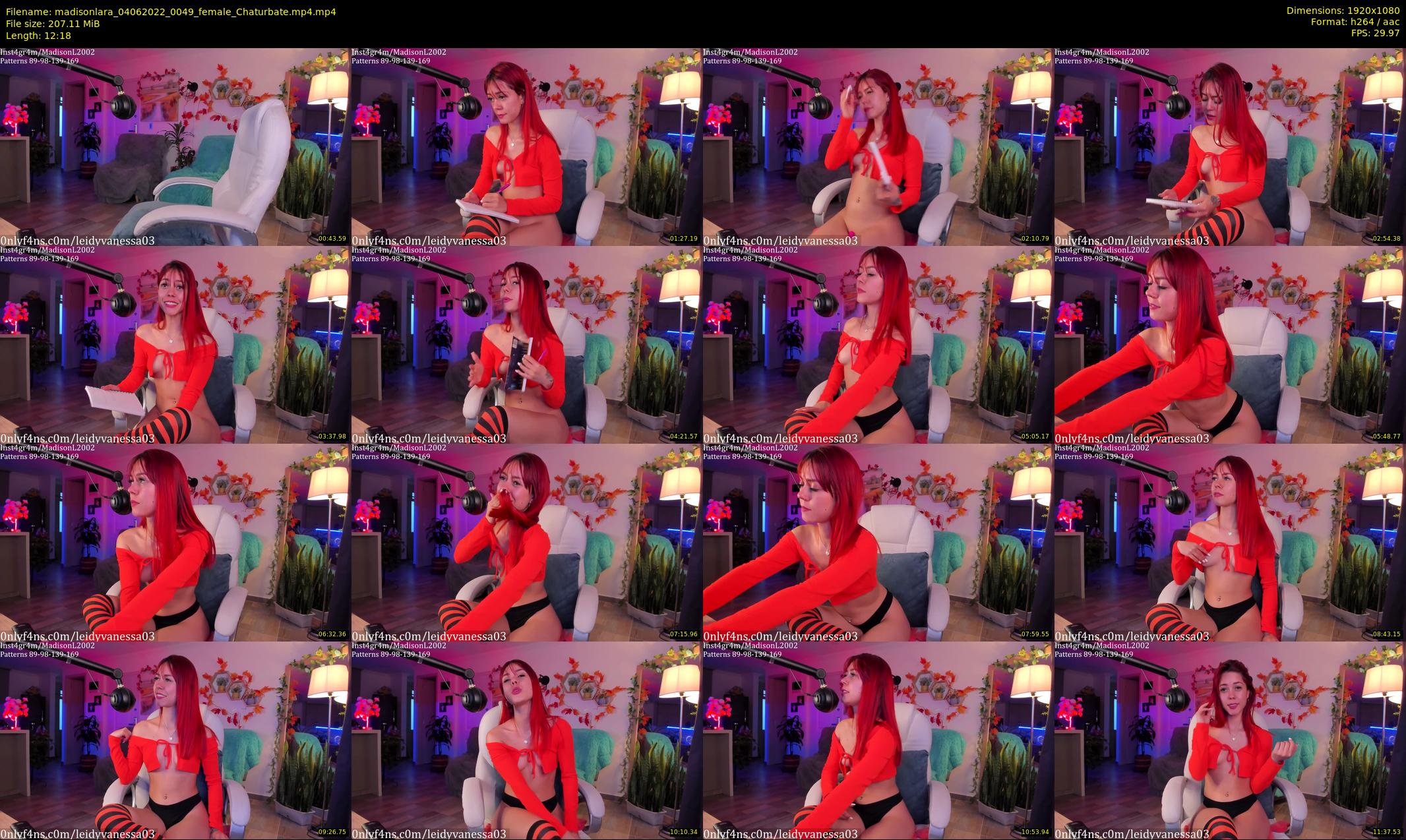 madisonlara — 13 minute Chaturbate female cam show recording, 1080p, Jun 4, 2022
