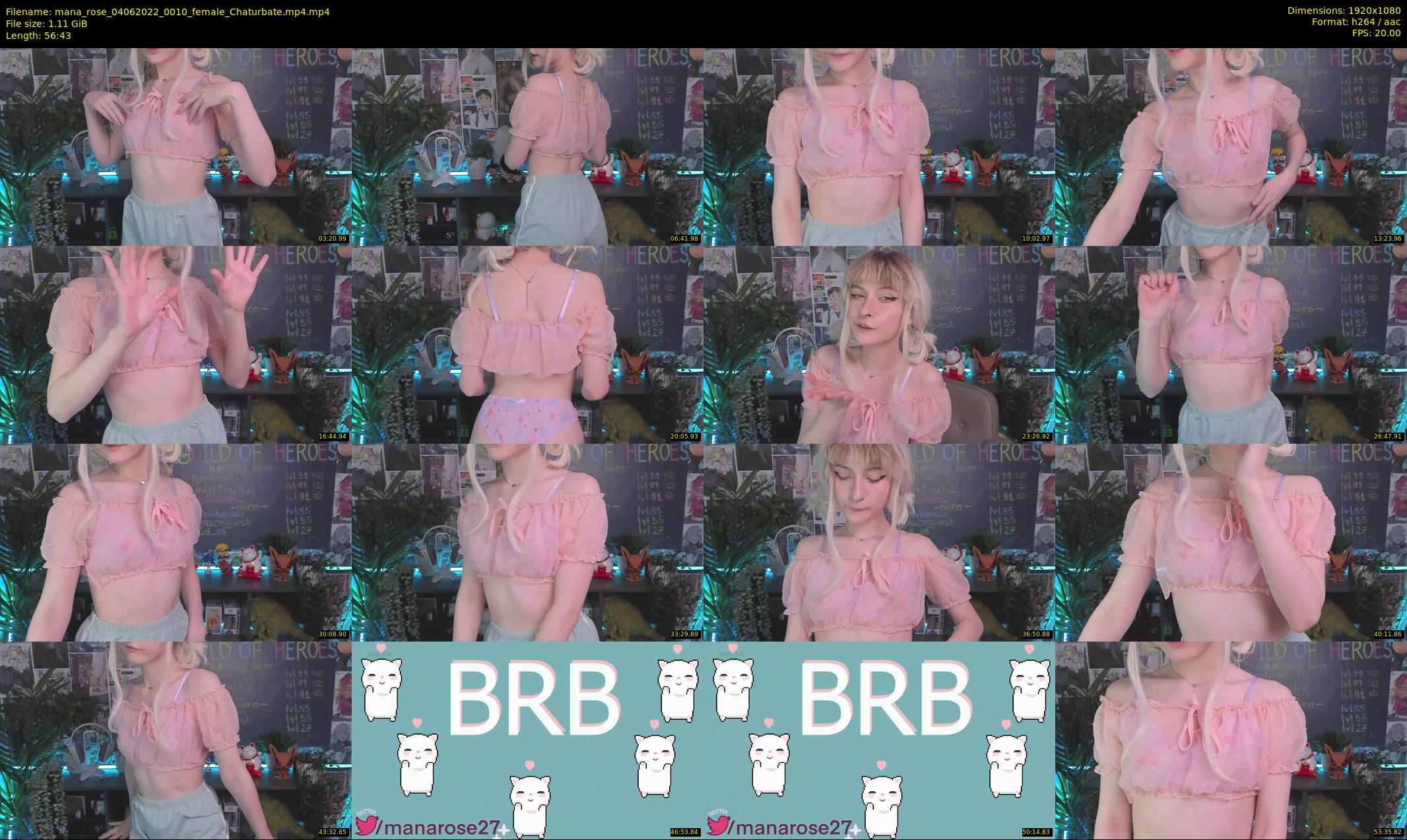mana_rose — 57 minute Chaturbate female cam show recording, 1080p, Jun 4, 2022