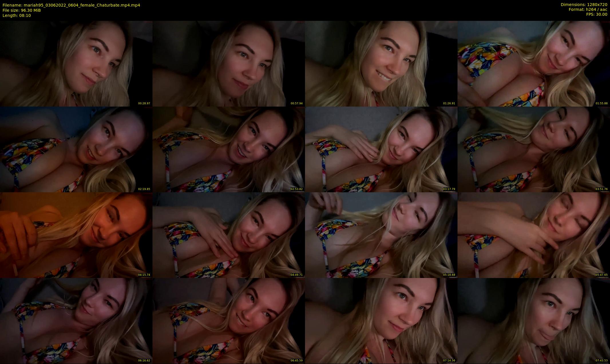 mariah95 — 9 minute Chaturbate female cam show recording, 720p, Jun 3, 2022