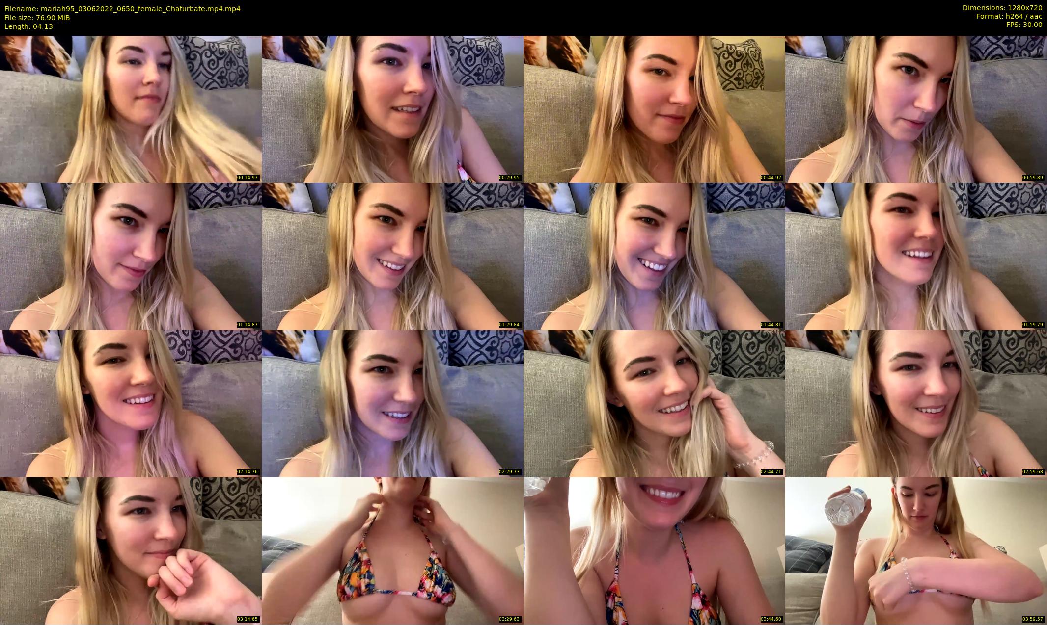 mariah95 — 5 minute Chaturbate female cam show recording, 720p, Jun 3, 2022