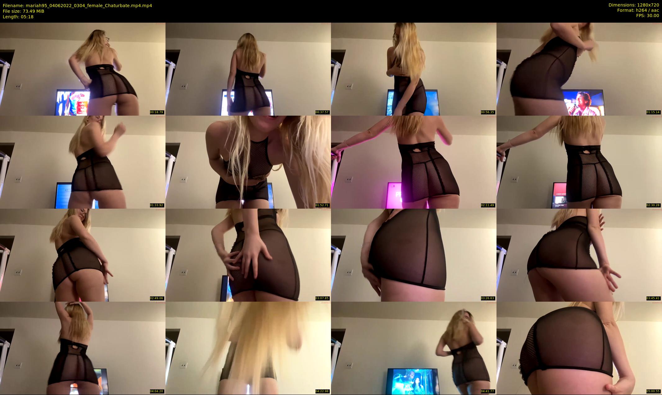 mariah95 — 6 minute Chaturbate female cam show recording, 720p, Jun 4, 2022