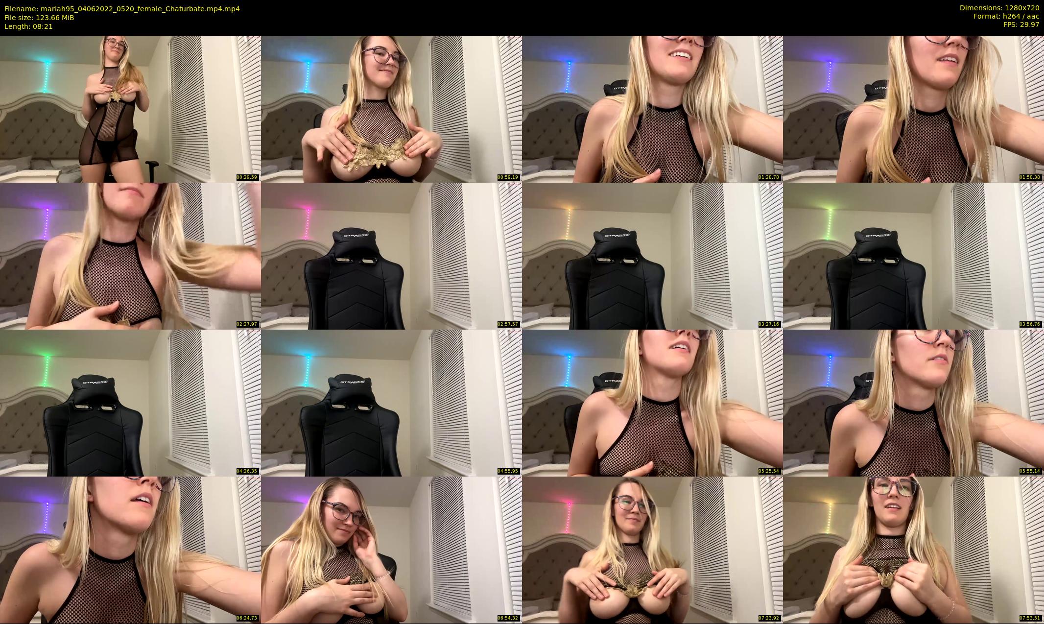 mariah95 — 9 minute Chaturbate female cam show recording, 720p, Jun 4, 2022