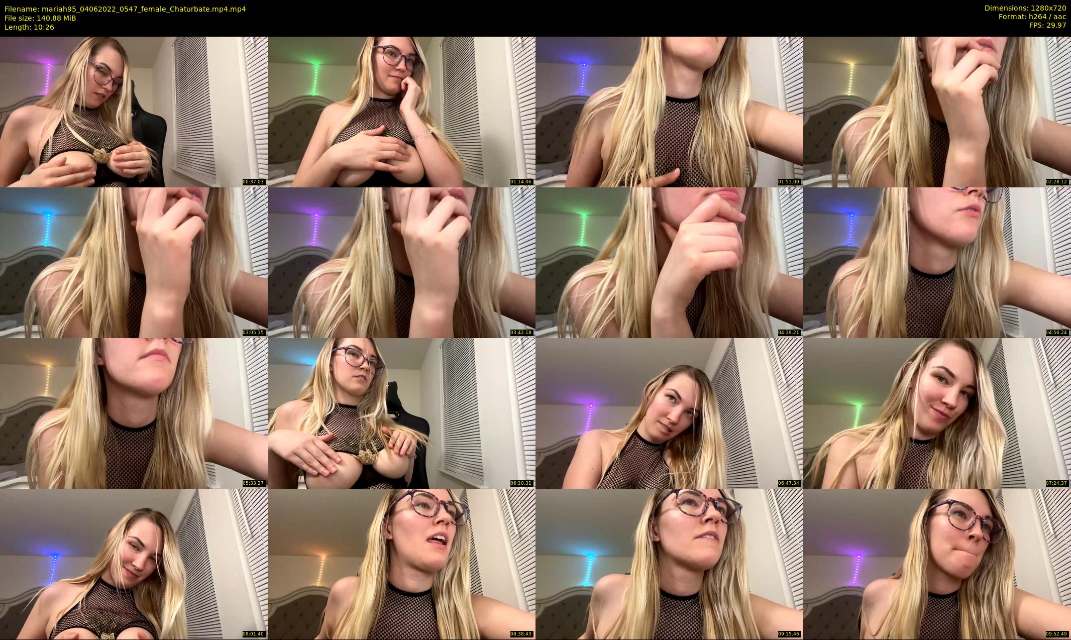 mariah95 — 11 minute Chaturbate female cam show recording, 720p, Jun 4, 2022