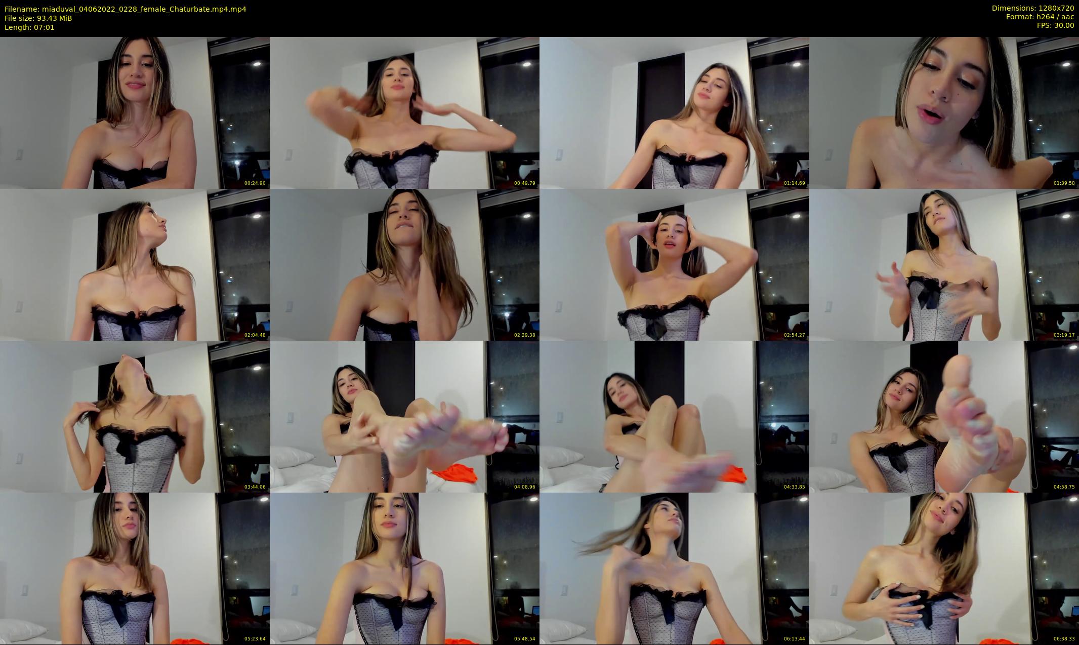 miaduval — 8 minute Chaturbate female cam show recording, 720p, Jun 4, 2022