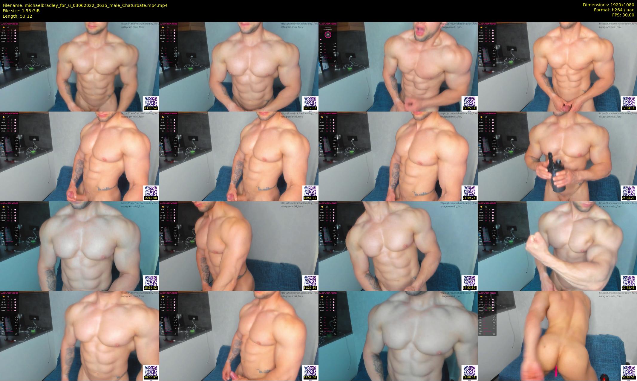 michaelbradley_for_u — 54 minute Chaturbate male cam show recording, 1080p, Jun 3, 2022