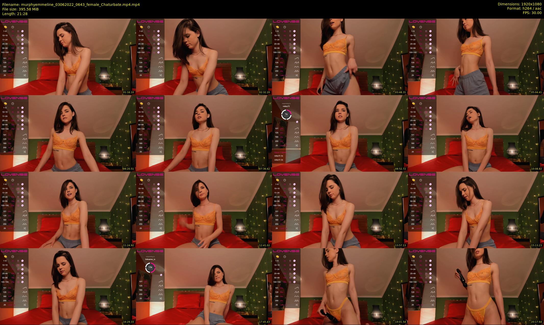 murphyemmeline — 22 minute Chaturbate female cam show recording, 1080p, Jun 3, 2022