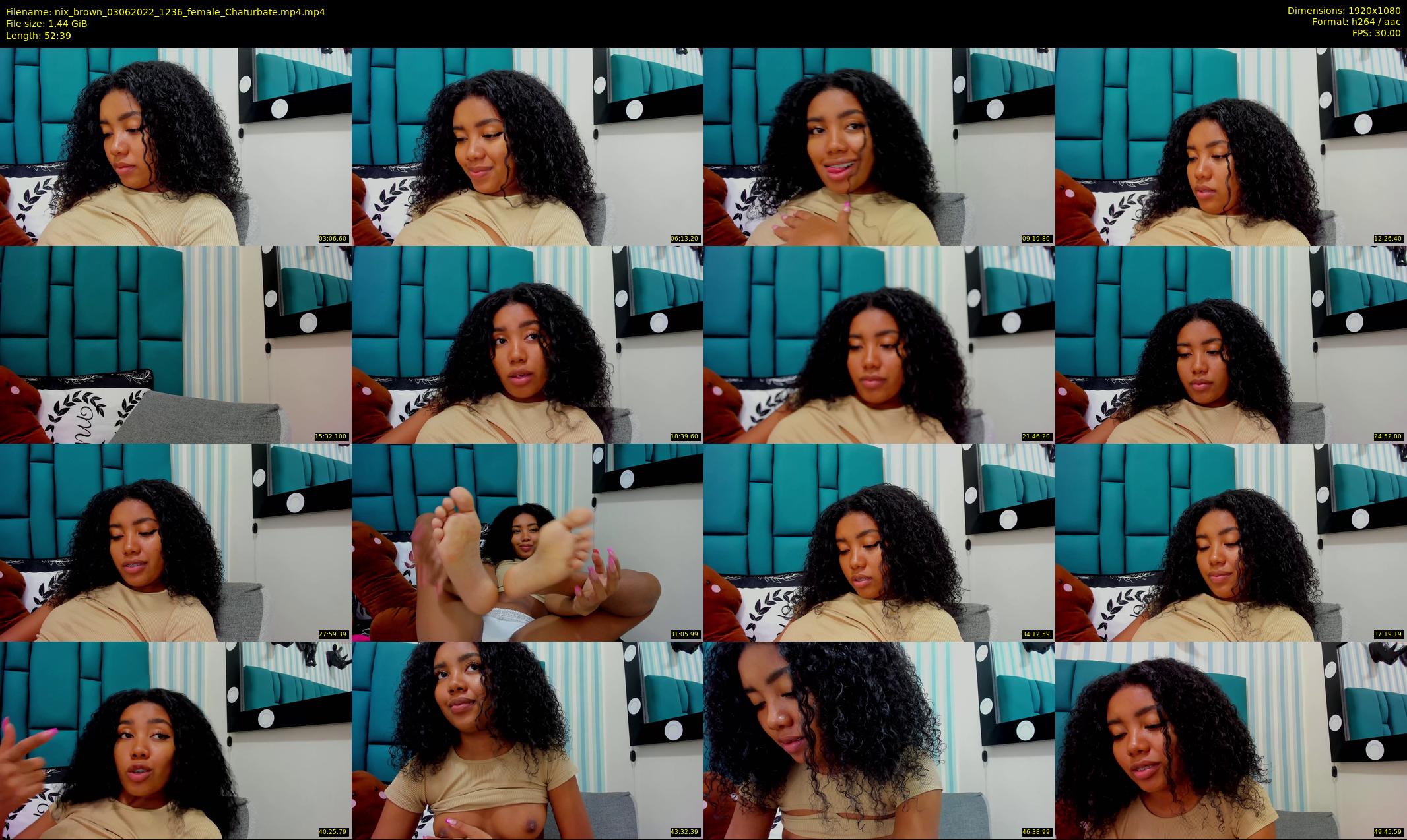 nix_brown — 53 minute Chaturbate female cam show recording, 1080p, Jun 3, 2022