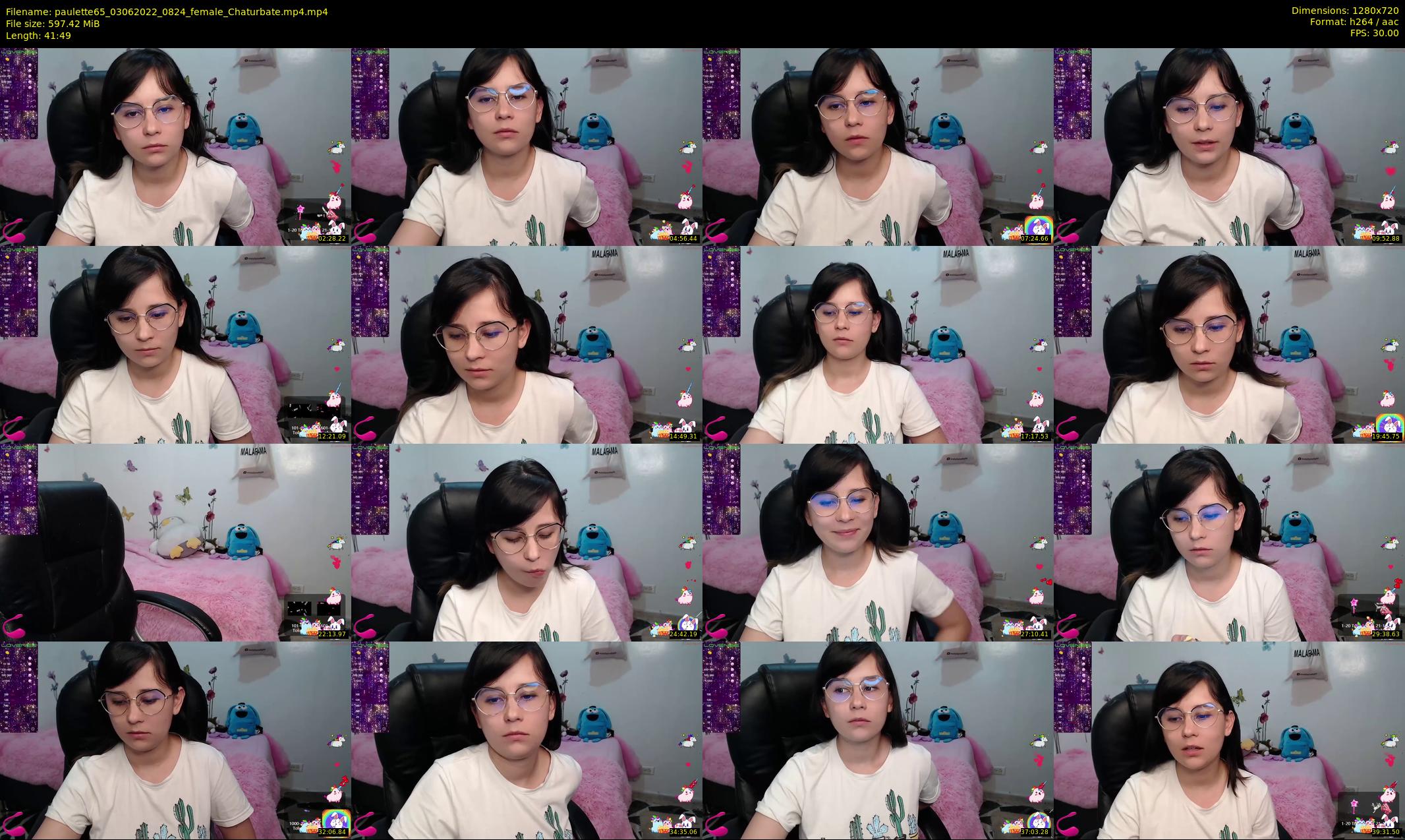 paulette65 — 42 minute Chaturbate female cam show recording, 720p, Jun 3, 2022