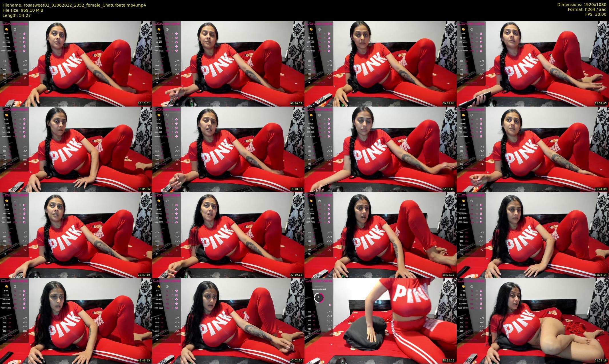 rosasweet02 — 55 minute Chaturbate female cam show recording, 1080p, Jun 3, 2022