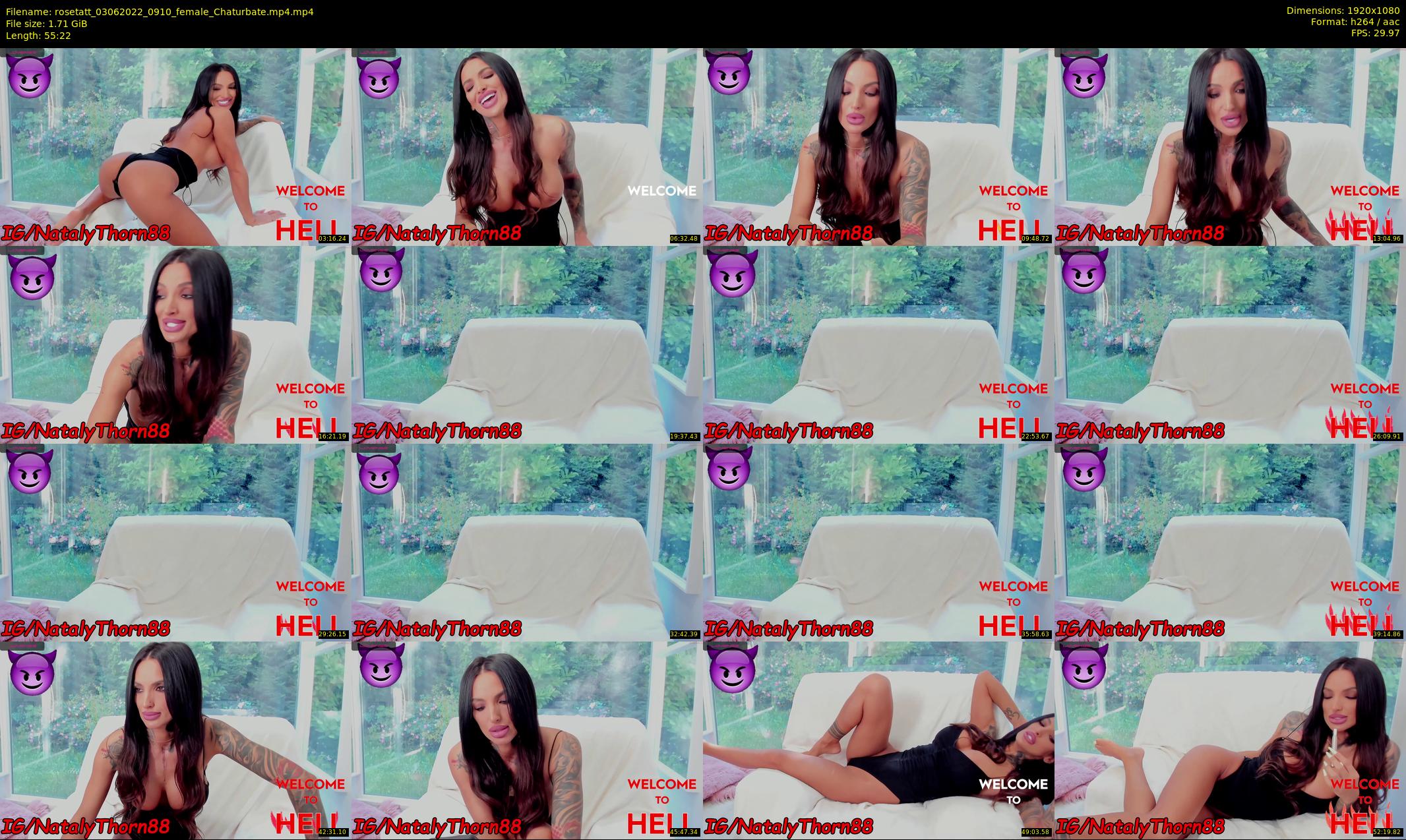 rosetatt — 56 minute Chaturbate female cam show recording, 1080p, Jun 3, 2022