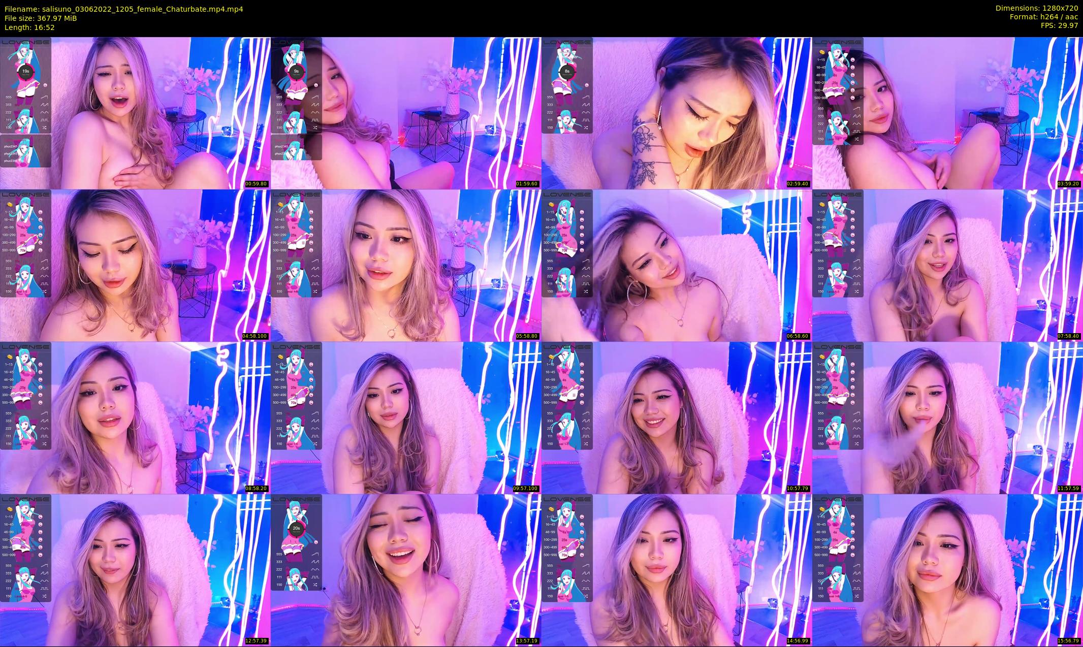 salisuno — 17 minute Chaturbate female cam show recording, 720p, Jun 3, 2022
