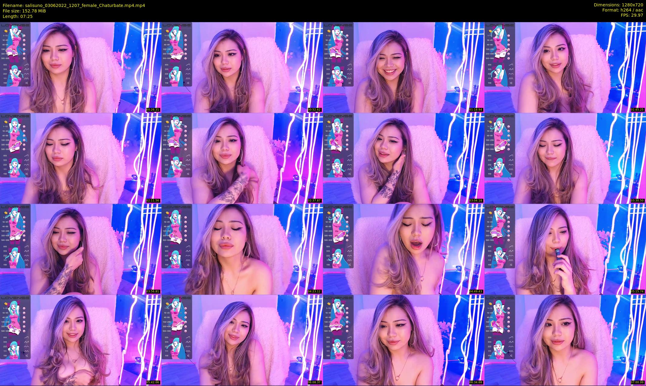salisuno — 8 minute Chaturbate female cam show recording, 720p, Jun 3, 2022