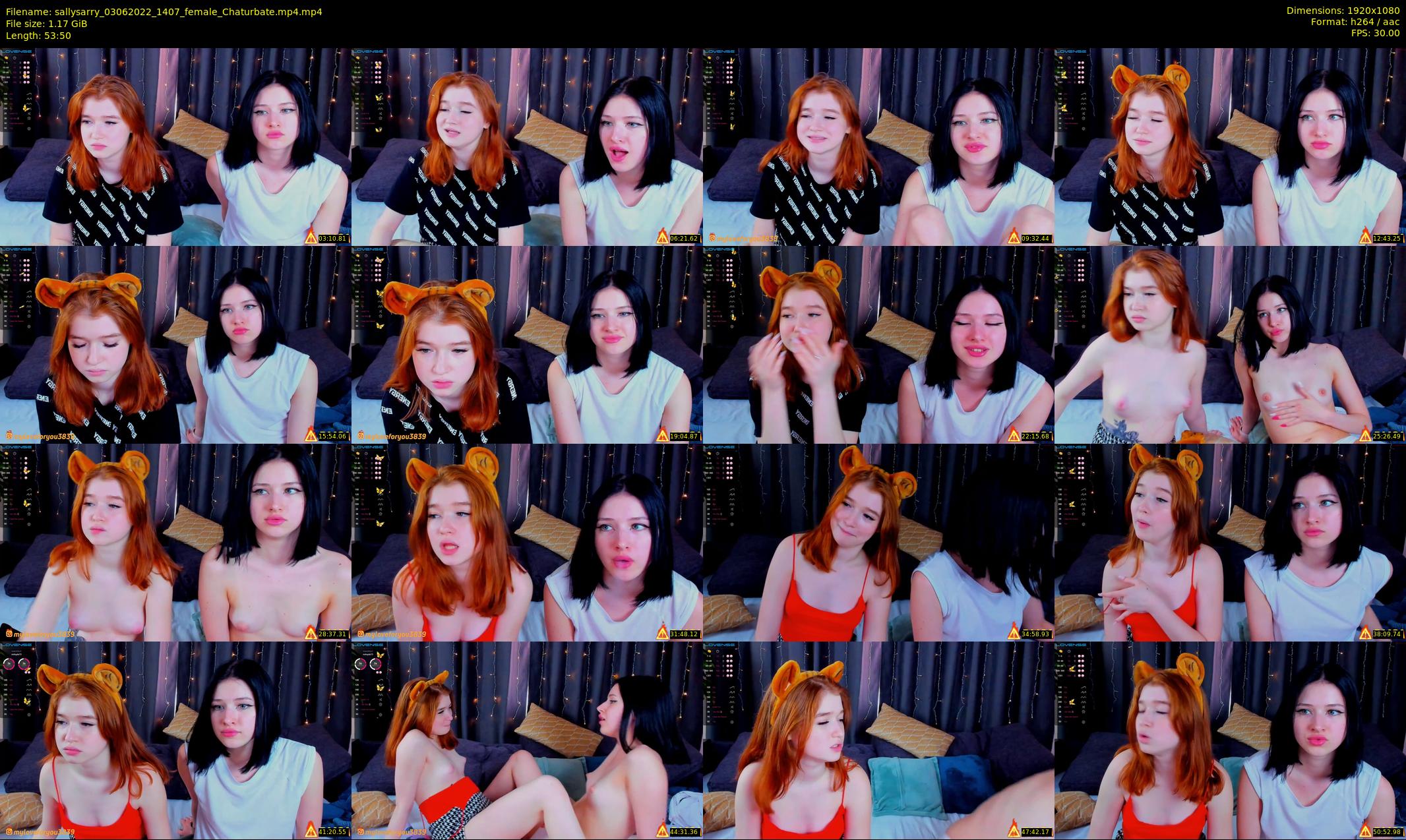 sallysarry — 54 minute Chaturbate couple cam show recording, 1080p, Jun 3, 2022
