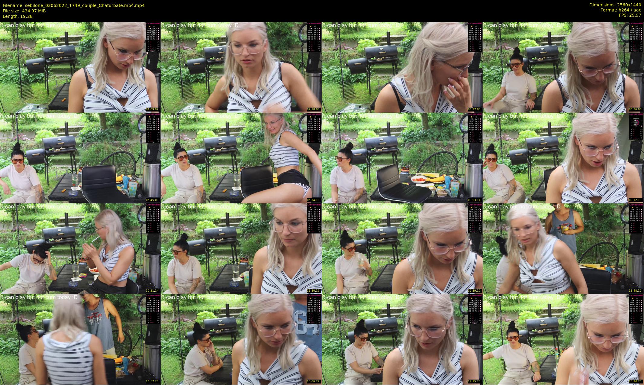 sebilone — 20 minute Chaturbate couple cam show recording, 1080p, Jun 3, 2022