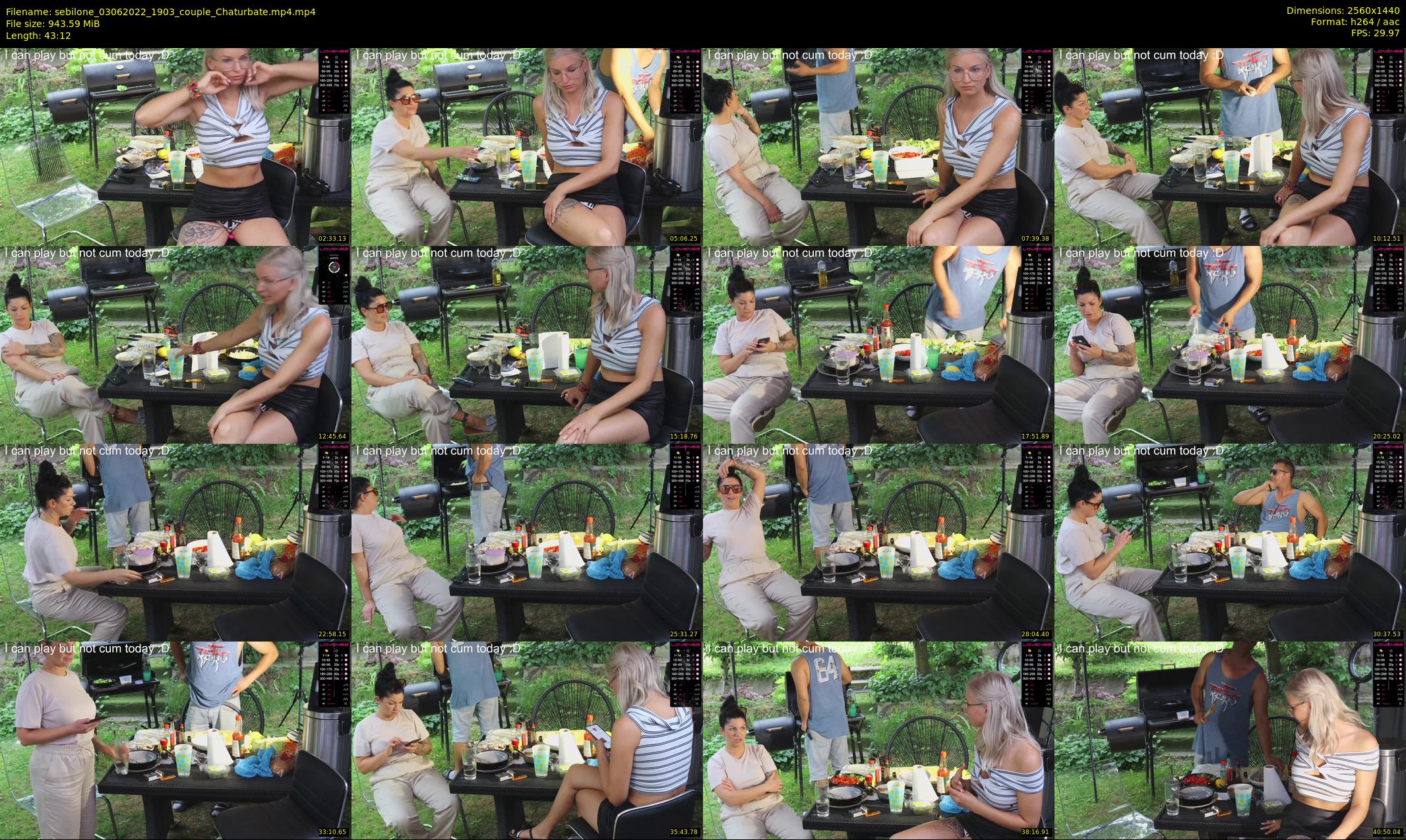 sebilone — 44 minute Chaturbate couple cam show recording, 1080p, Jun 3, 2022