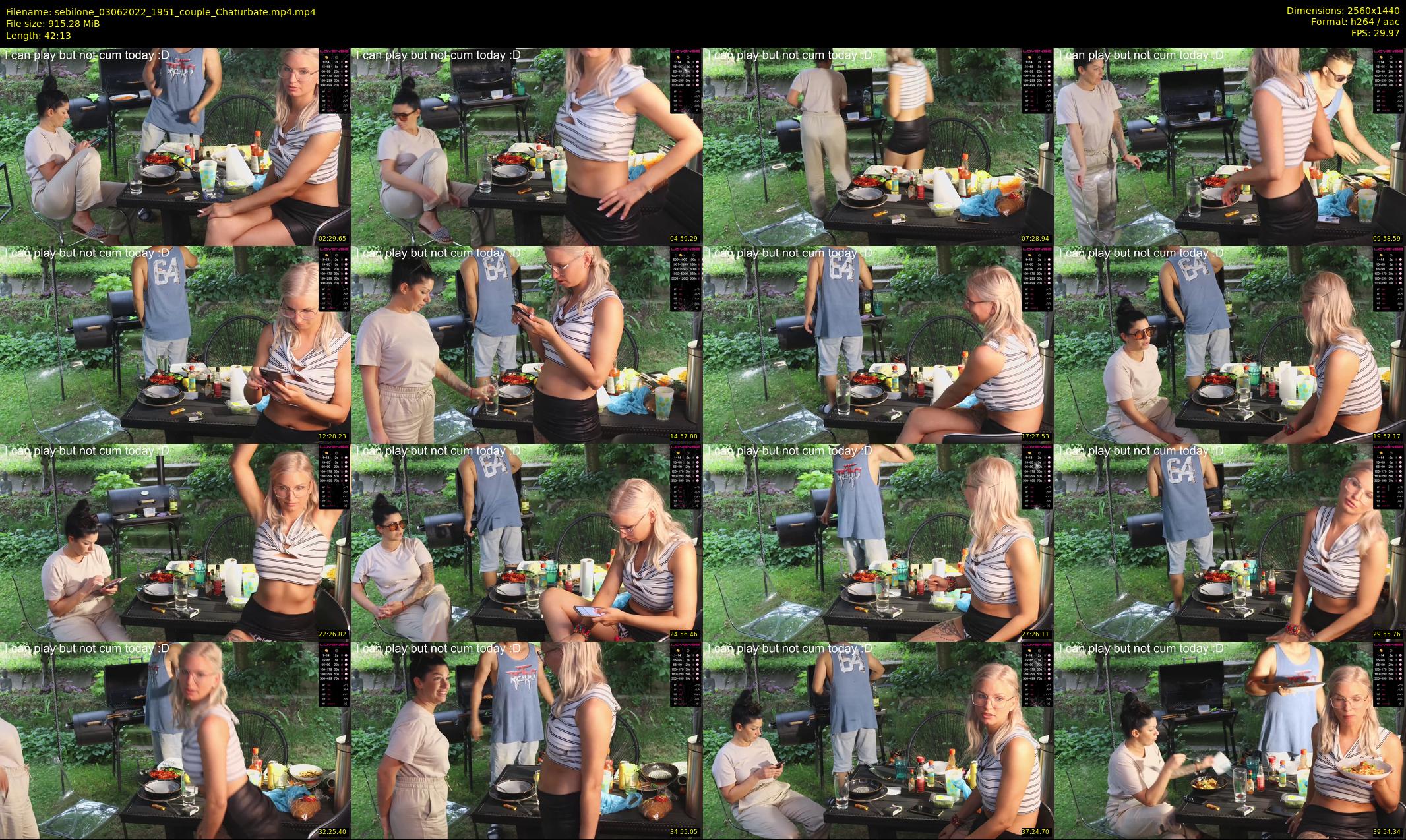 sebilone — 43 minute Chaturbate couple cam show recording, 1080p, Jun 3, 2022