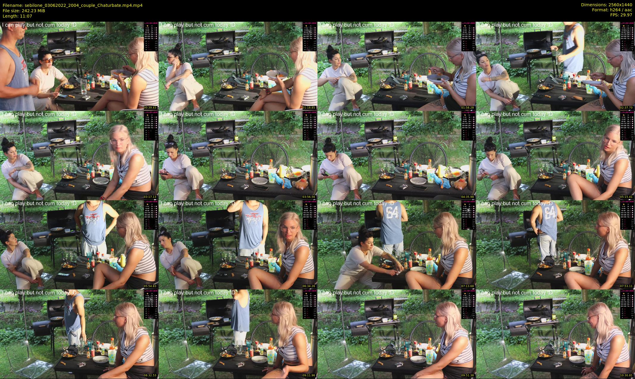 sebilone — 12 minute Chaturbate couple cam show recording, 1080p, Jun 3, 2022