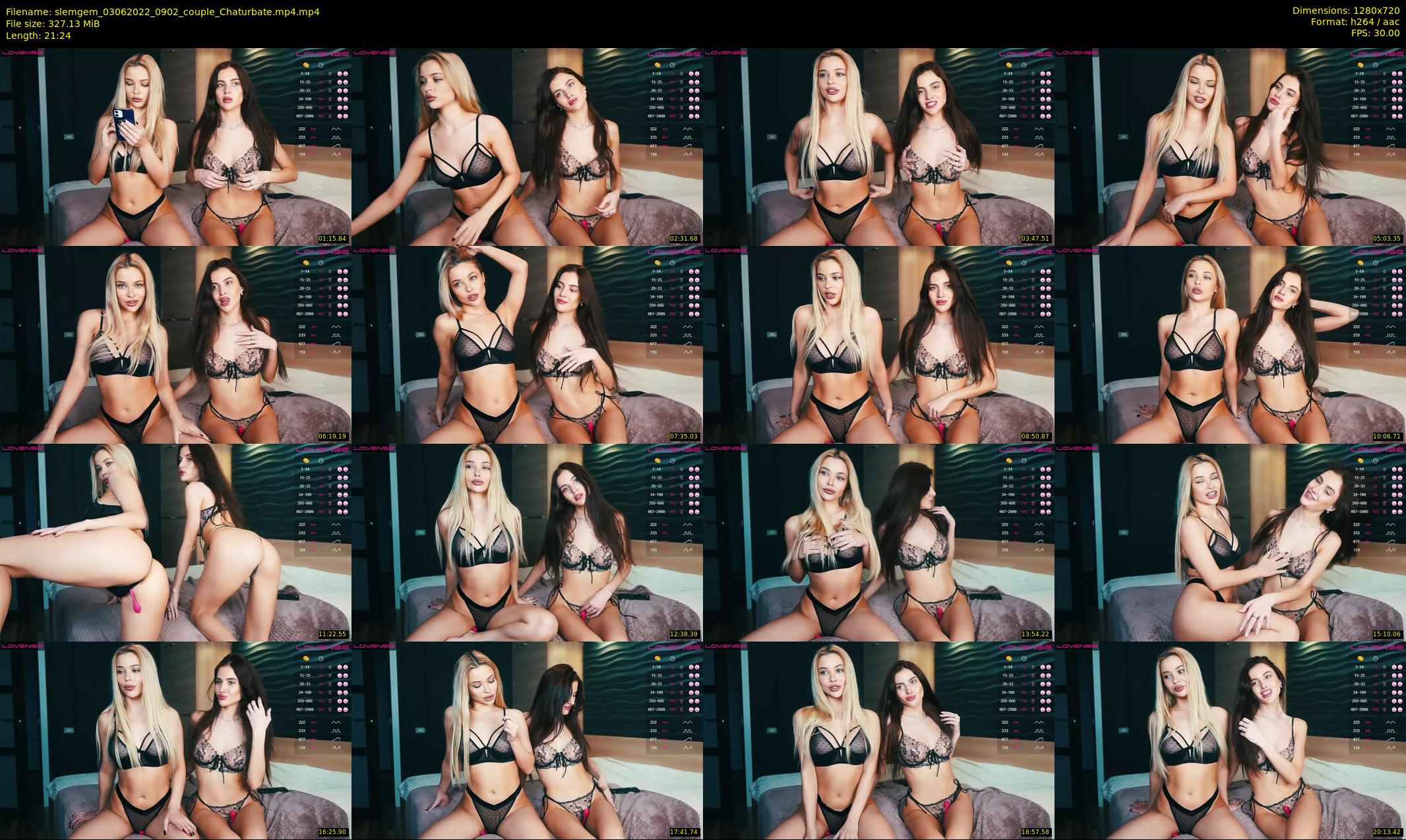 slemgem — 22 minute Chaturbate couple cam show recording, 720p, Jun 3, 2022