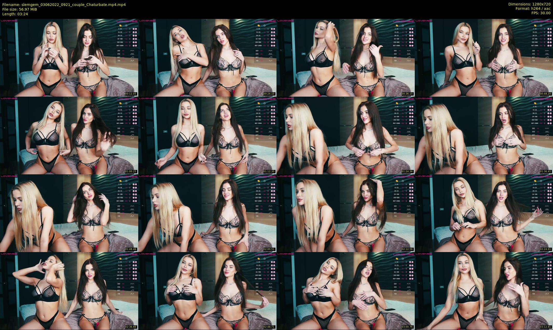 slemgem — 4 minute Chaturbate couple cam show recording, 720p, Jun 3, 2022