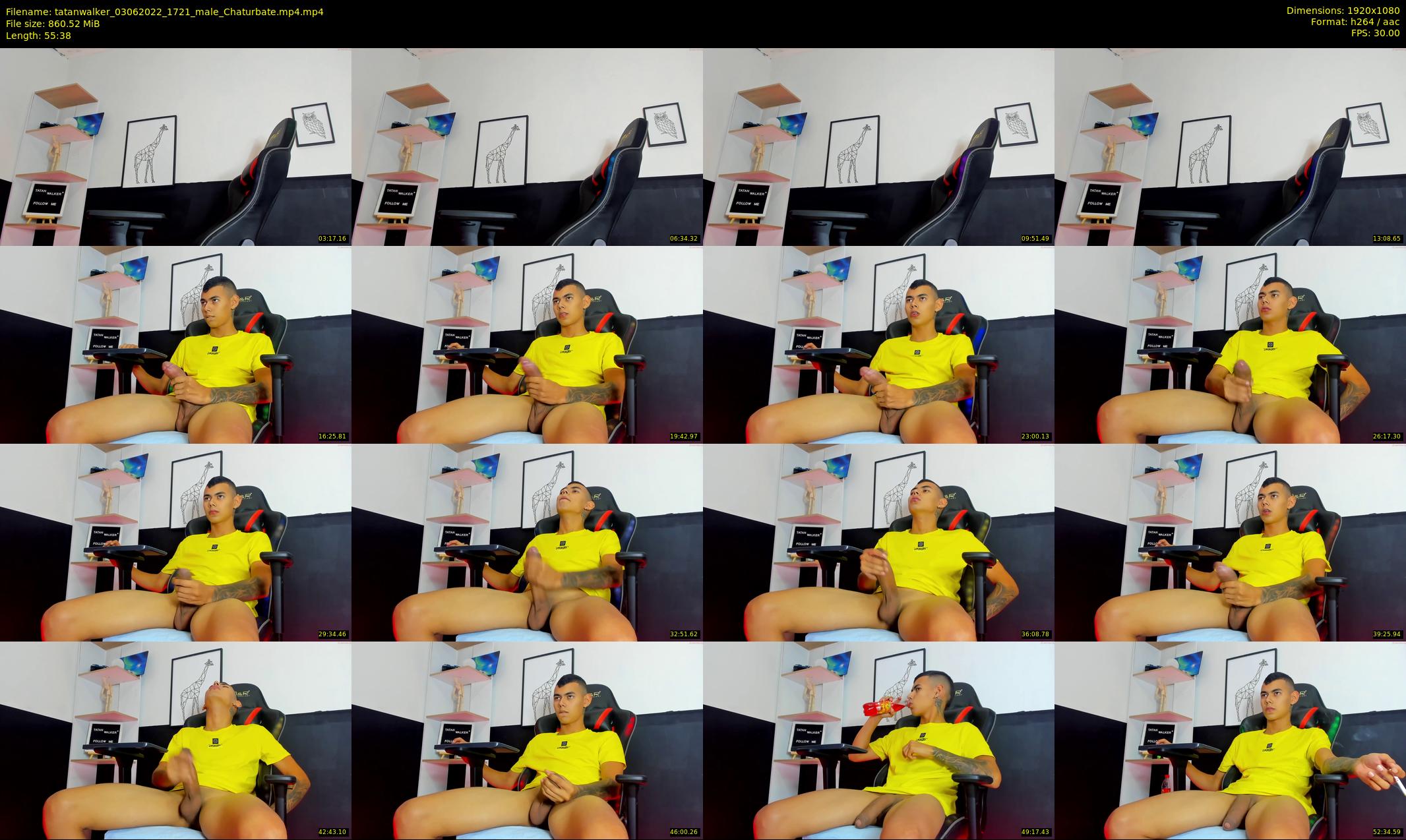 tatanwalker — 56 minute Chaturbate male cam show recording, 1080p, Jun 3, 2022