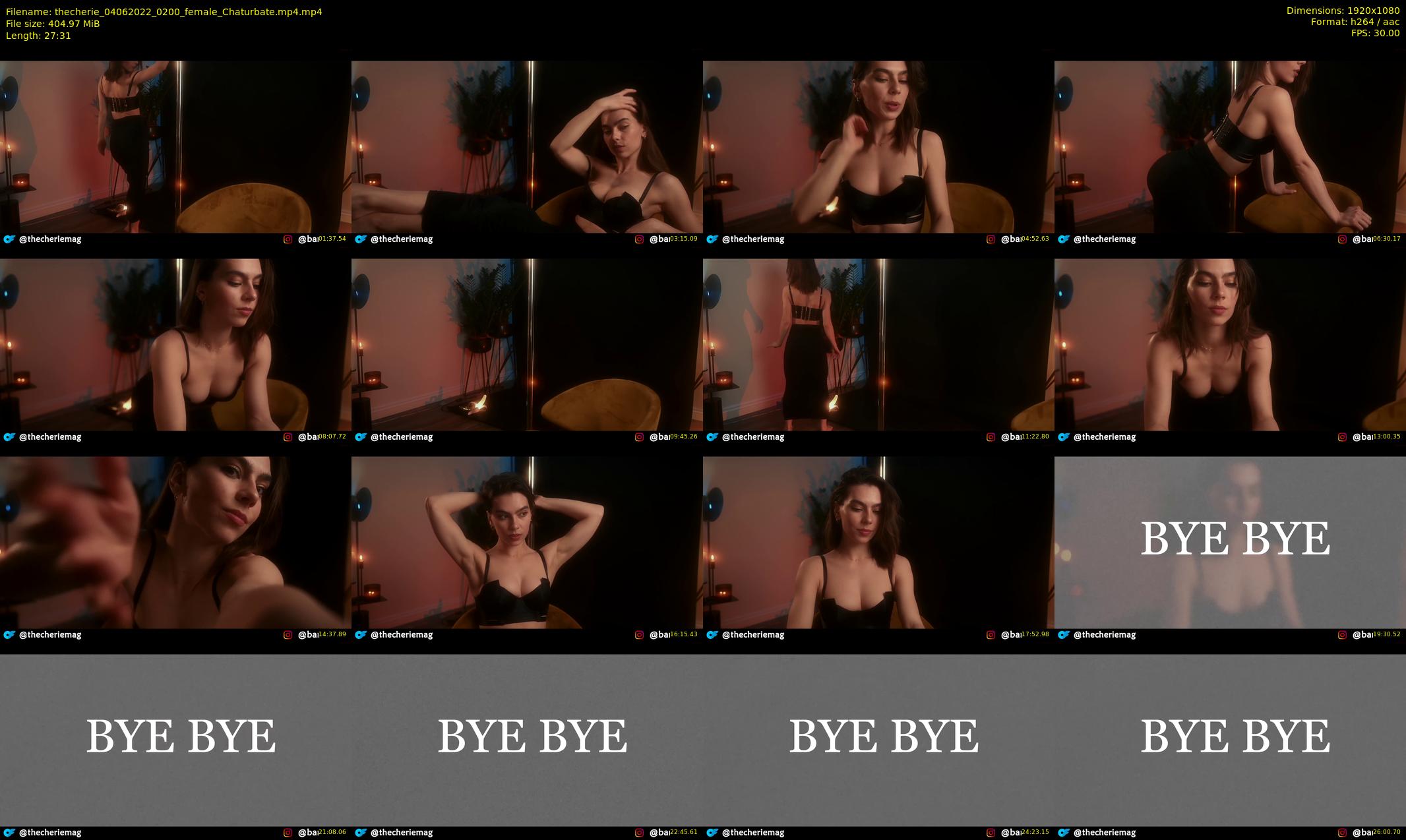 thecherie — 28 minute Chaturbate female cam show recording, 1080p, Jun 4, 2022