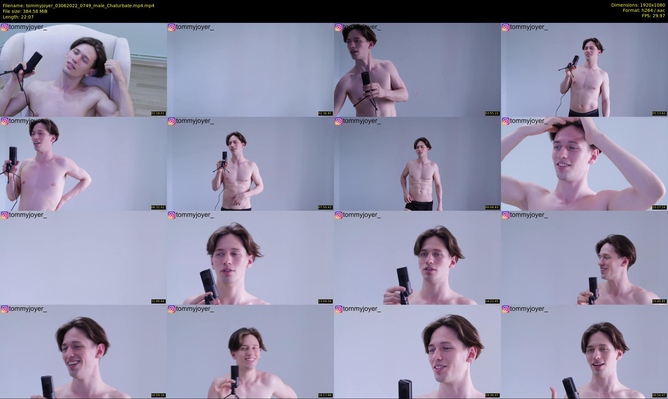 tommyjoyer — 23 minute Chaturbate male cam show recording, 1080p, Jun 3, 2022