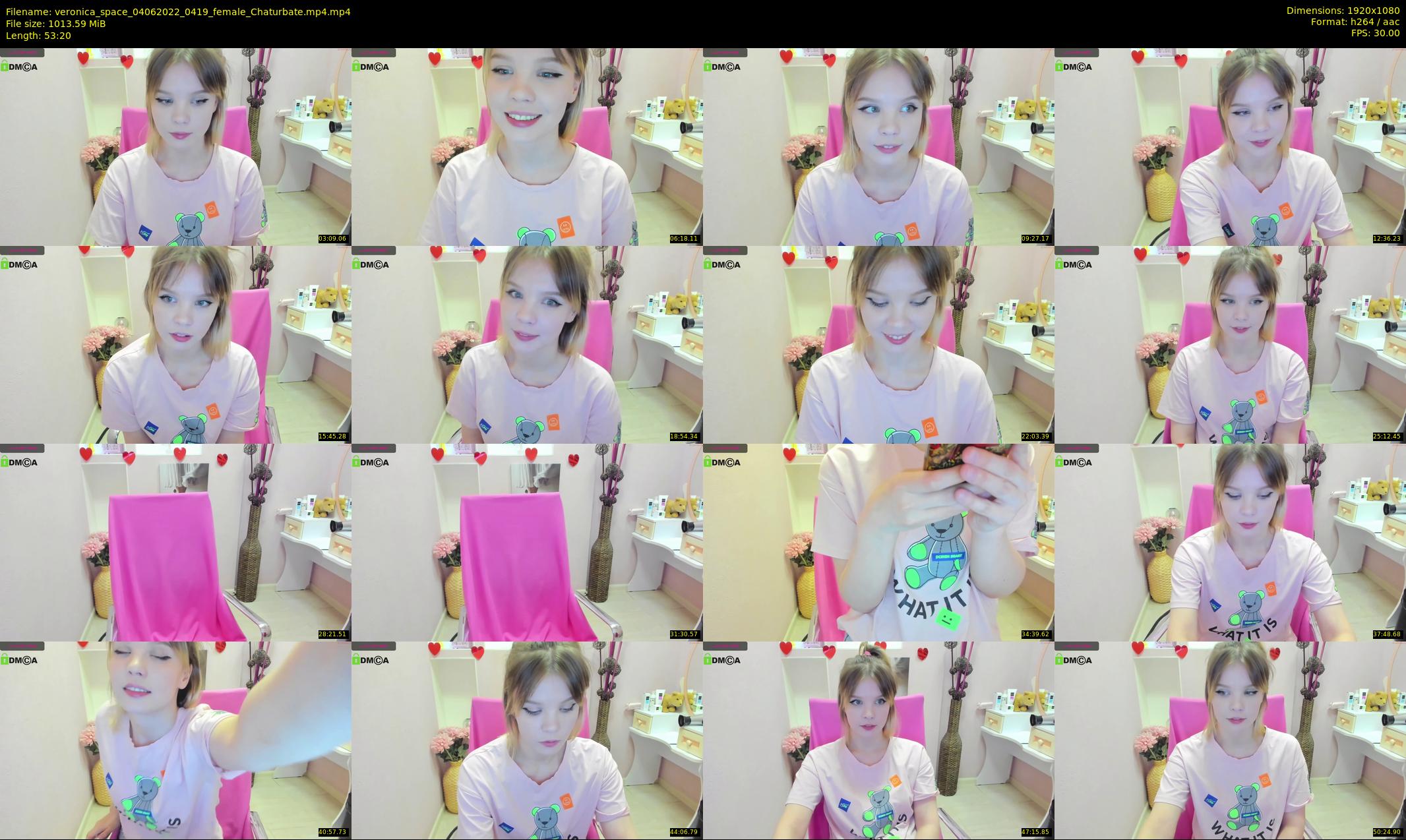 veronica_space — 54 minute Chaturbate female cam show recording, 1080p, Jun 4, 2022