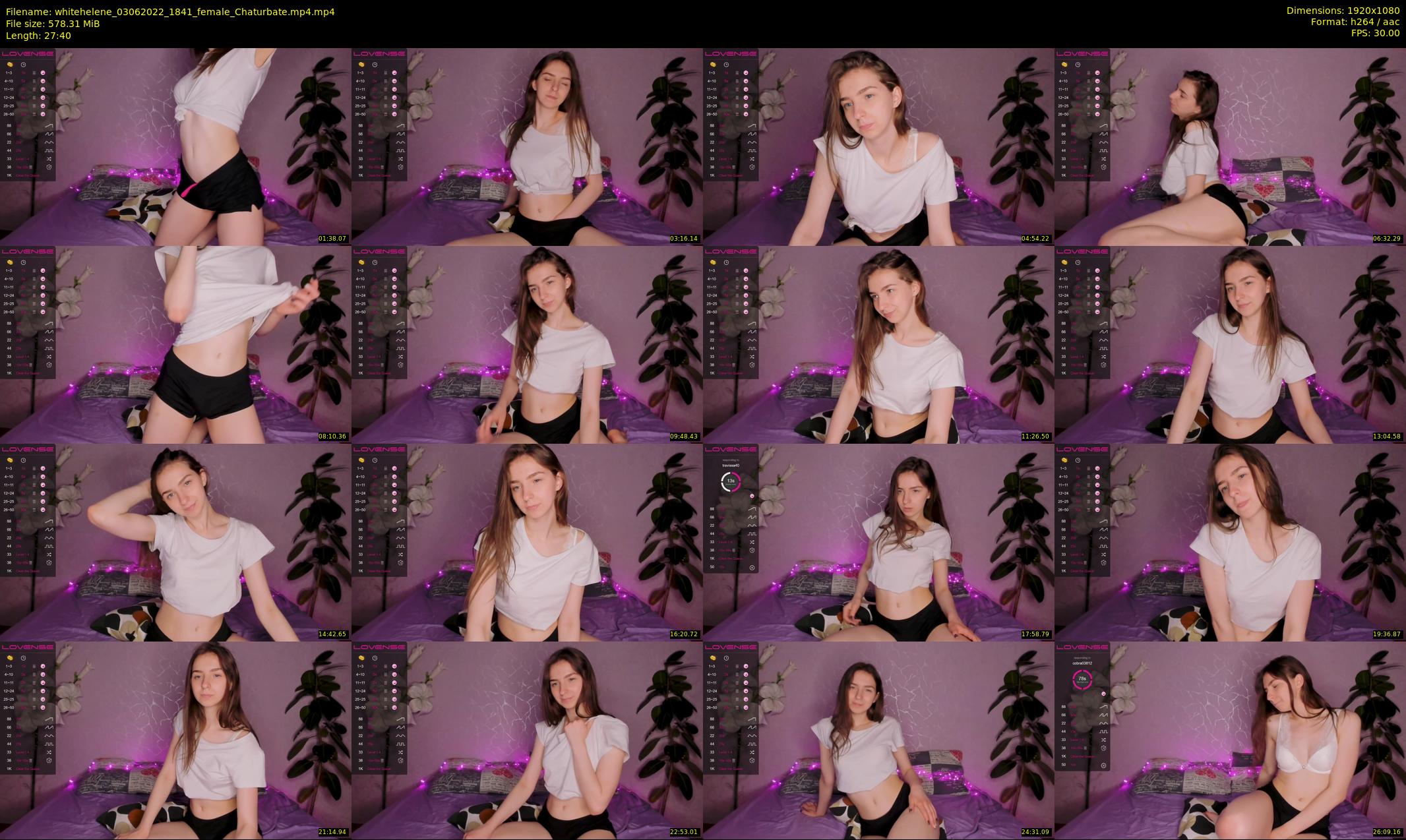 whitehelene — 28 minute Chaturbate female cam show recording, 1080p, Jun 3, 2022