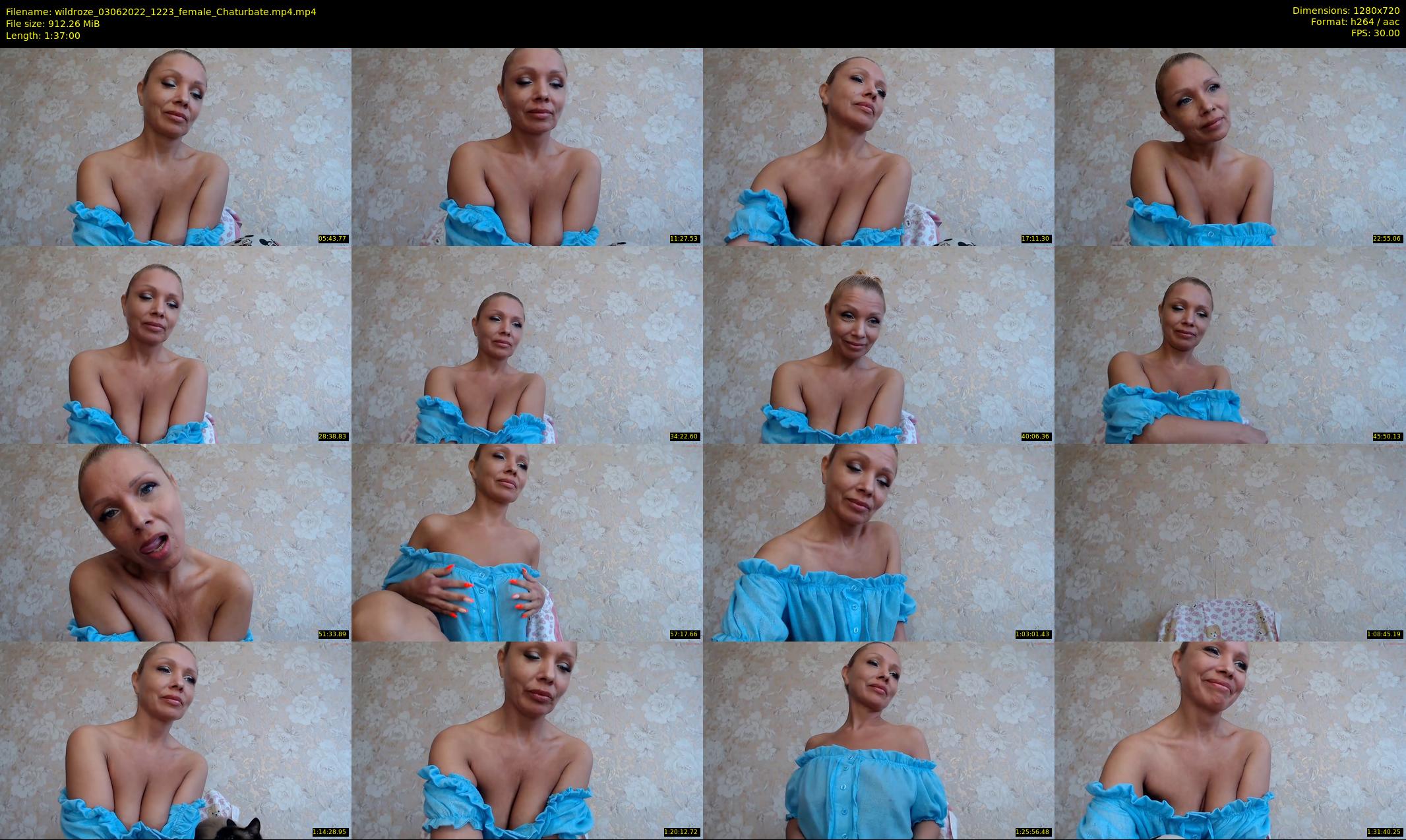 wildroze — 97 minute Chaturbate female cam show recording, 720p, Jun 3, 2022