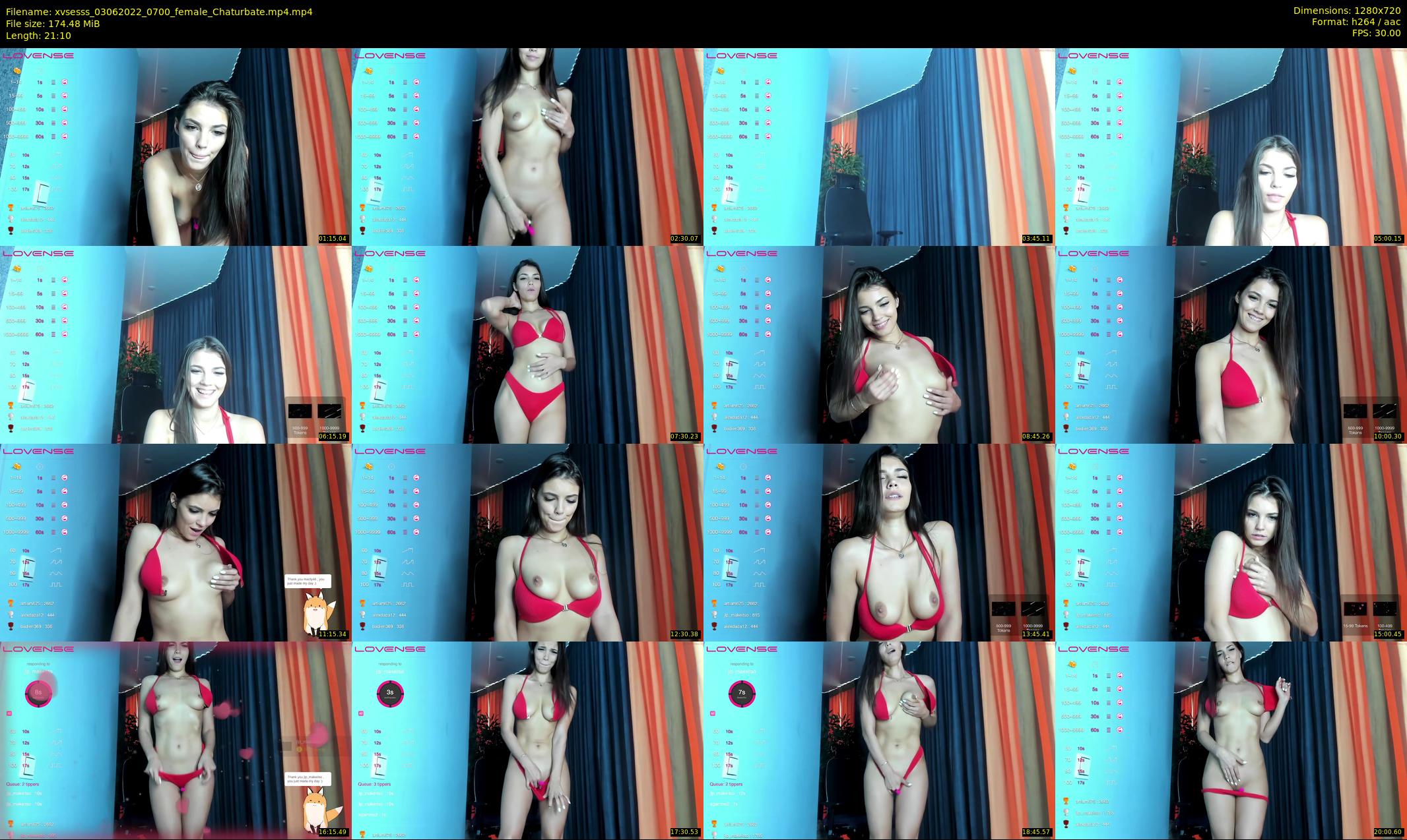 xvsesss — 22 minute Chaturbate female cam show recording, 720p, Jun 3, 2022