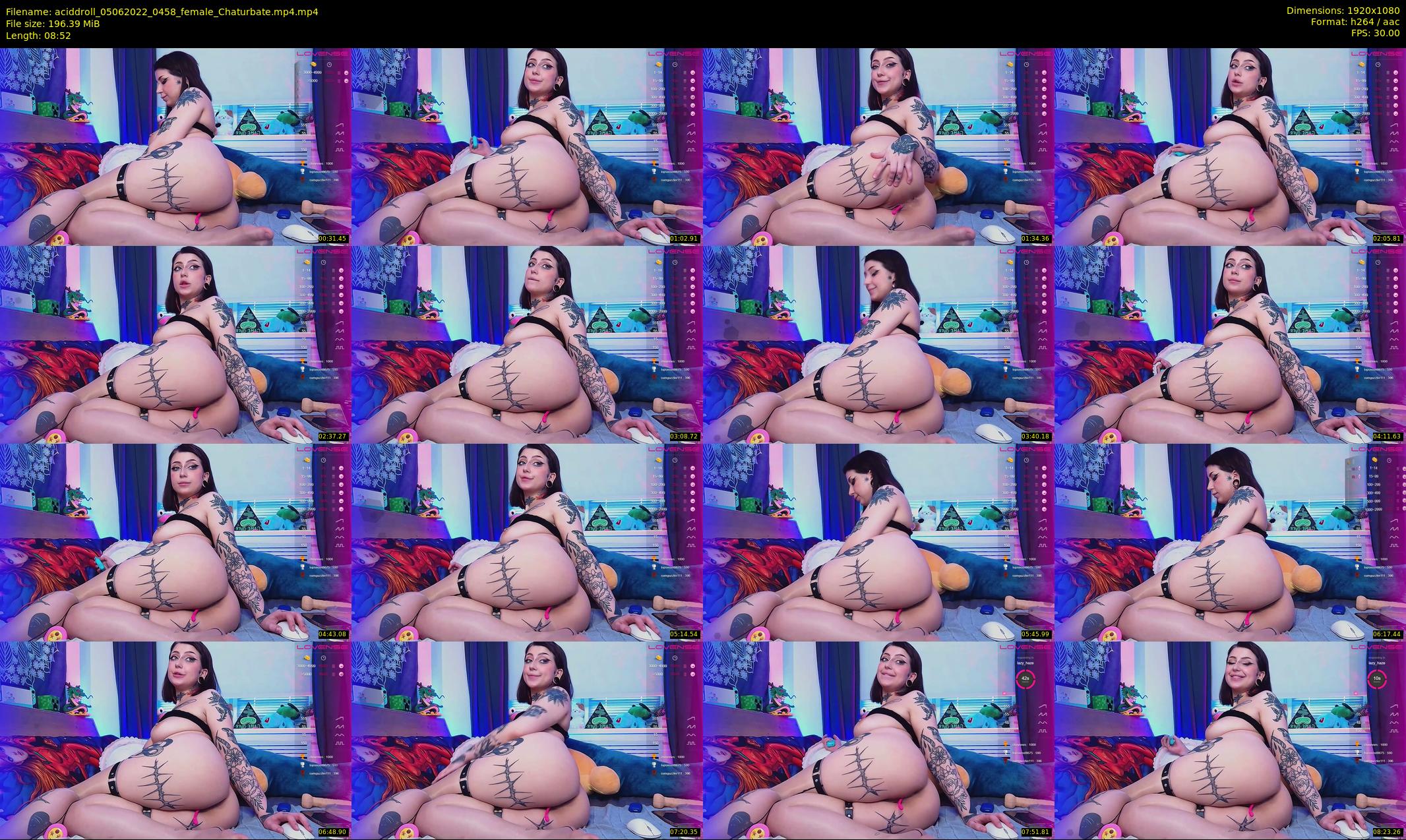 aciddroll — 9 minute Chaturbate female cam show recording, 1080p, Jun 5, 2022