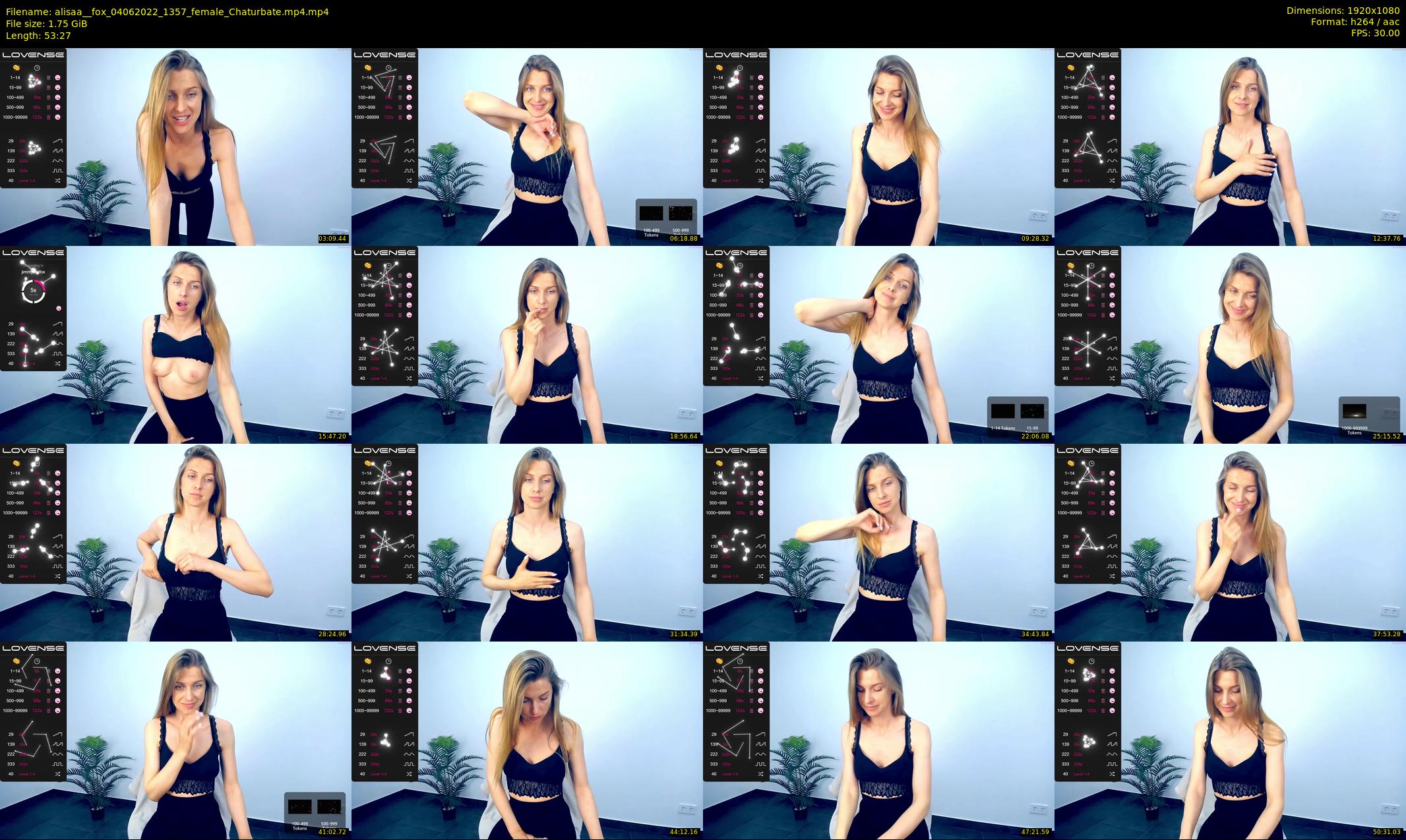 alisaa__fox — 54 minute Chaturbate female cam show recording, 1080p, Jun 4, 2022