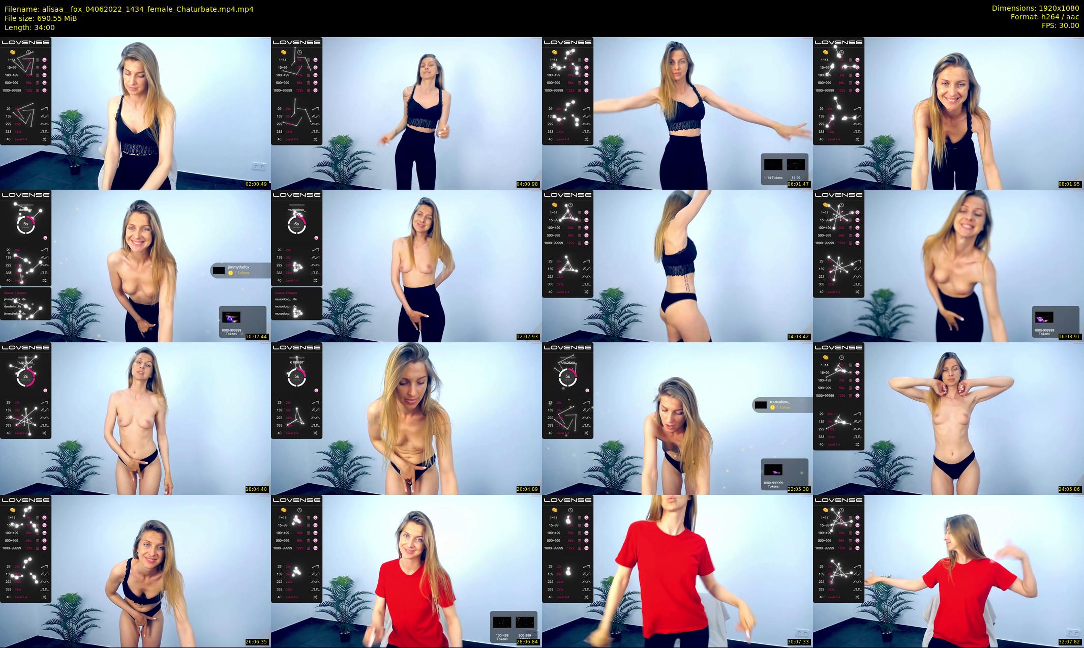 alisaa__fox — 34 minute Chaturbate female cam show recording, 1080p, Jun 4, 2022