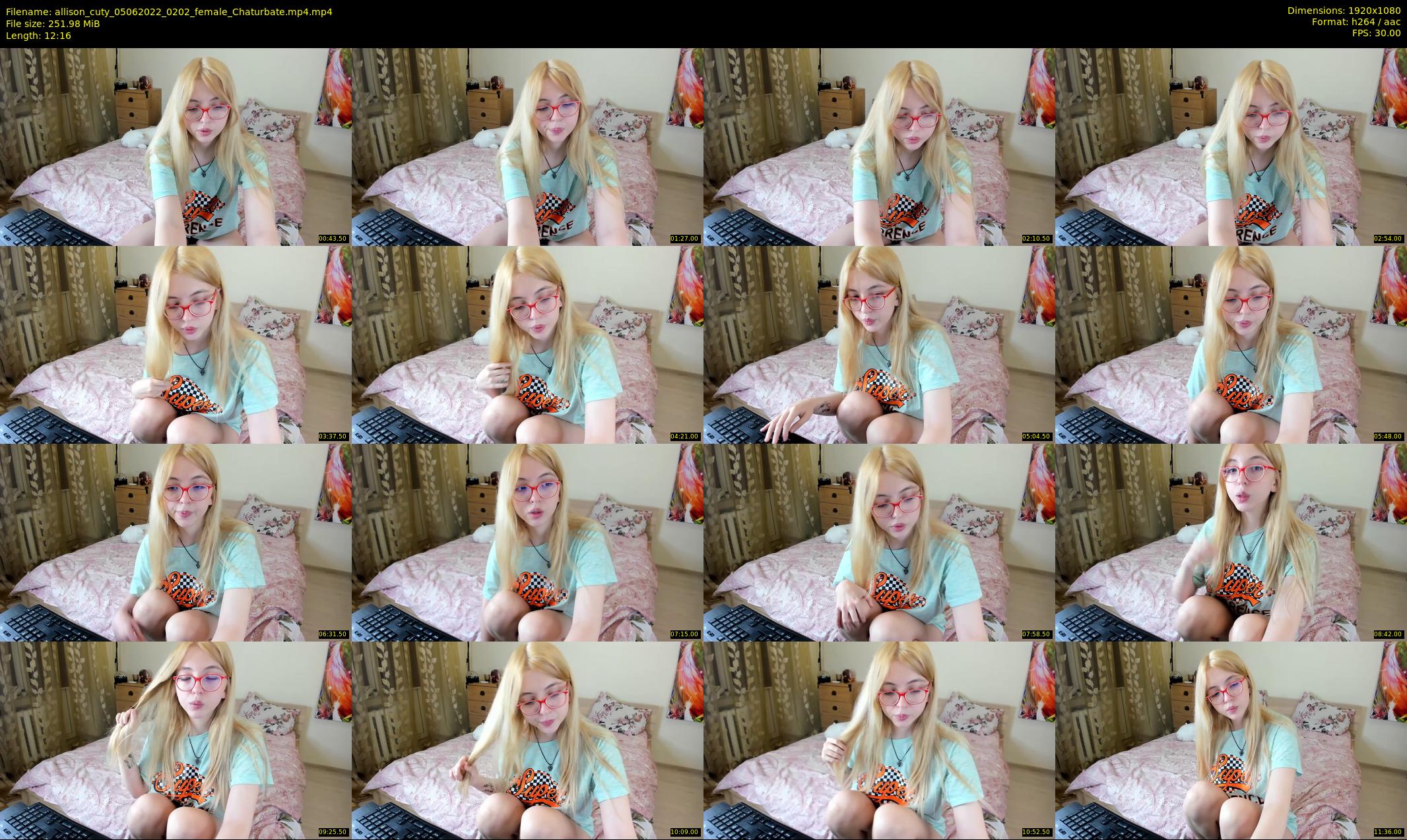 allison_cuty — 13 minute Chaturbate female cam show recording, 1080p, Jun 5, 2022