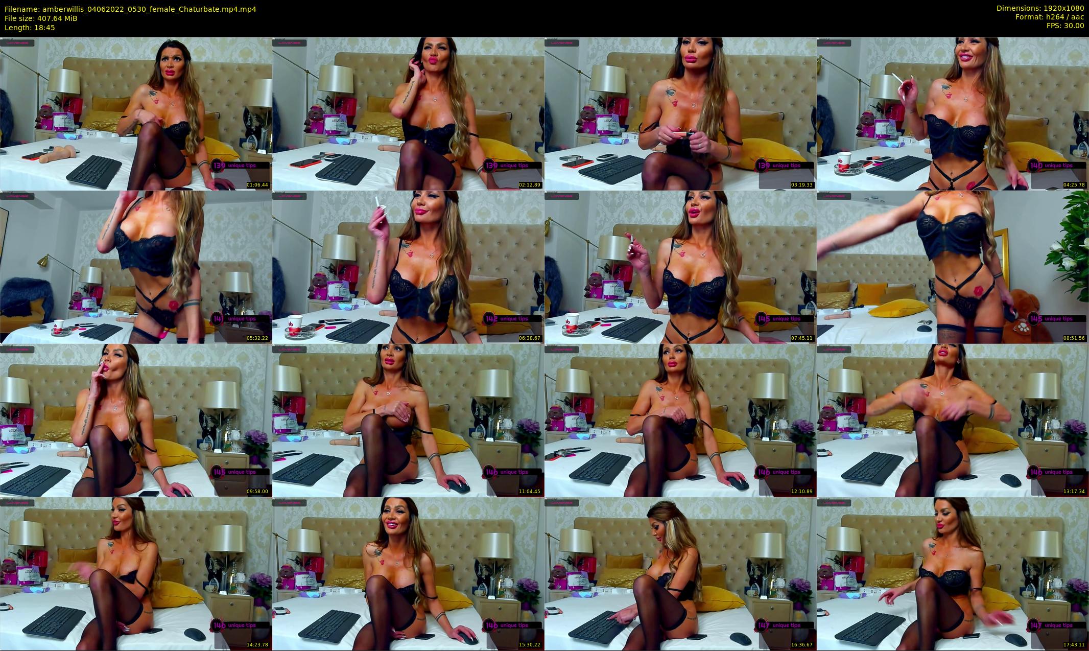 amberwillis — 19 minute Chaturbate female cam show recording, 1080p, Jun 4, 2022