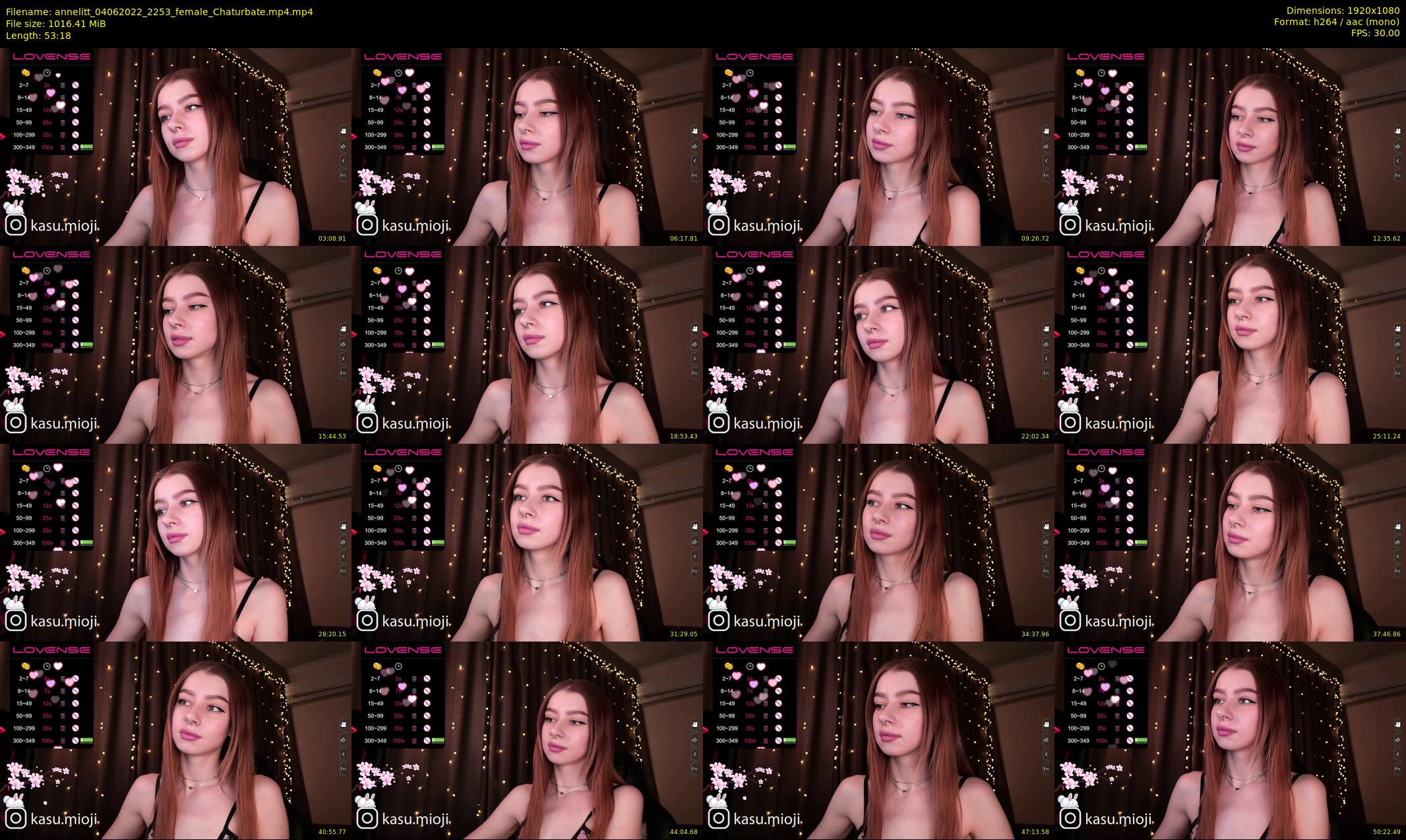 annelitt — 54 minute Chaturbate female cam show recording, 1080p, Jun 4, 2022