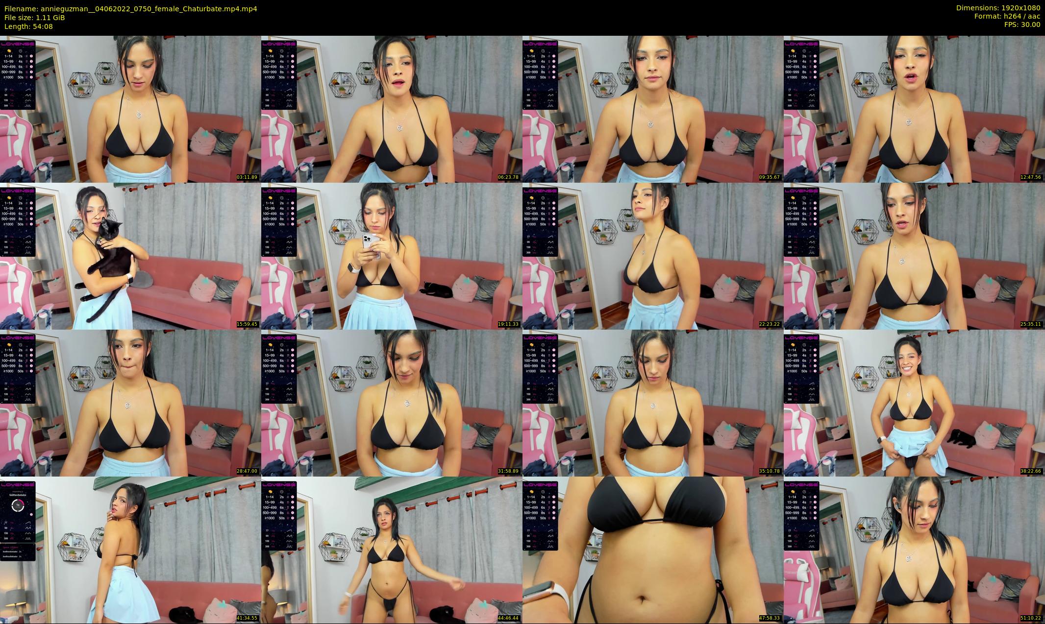 annieguzman_ — 55 minute Chaturbate female cam show recording, 1080p, Jun 4, 2022