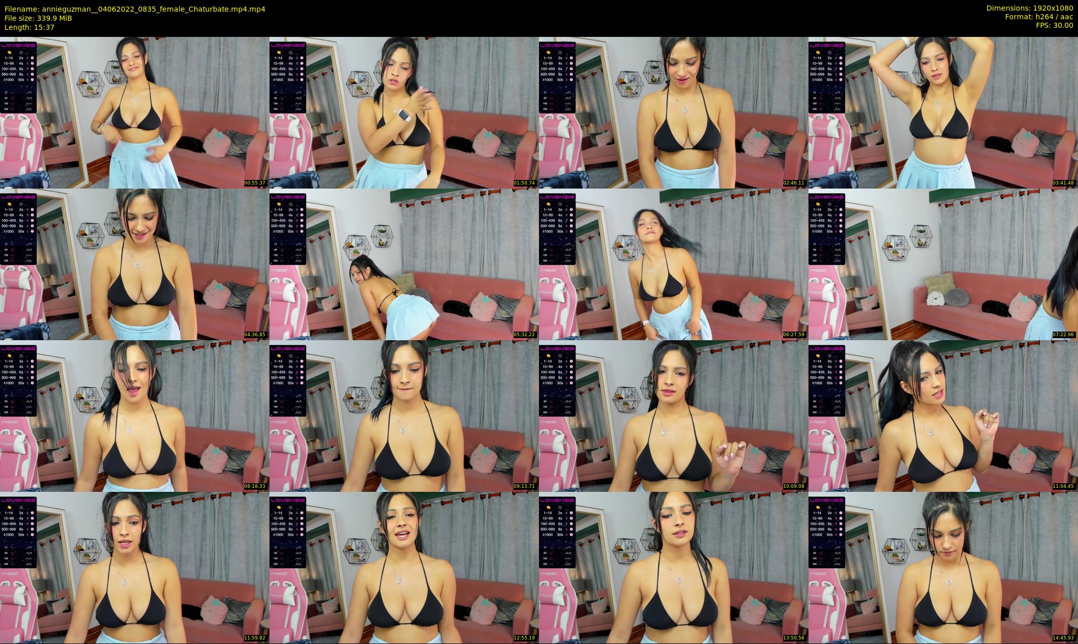 annieguzman_ — 16 minute Chaturbate female cam show recording, 1080p, Jun 4, 2022
