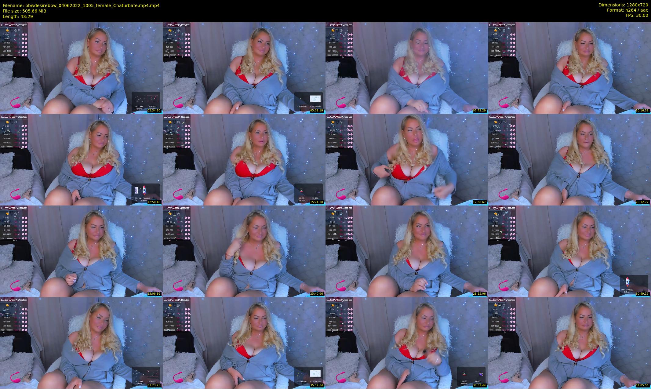 bbwdesirebbw — 44 minute Chaturbate female cam show recording, 720p, Jun 4, 2022