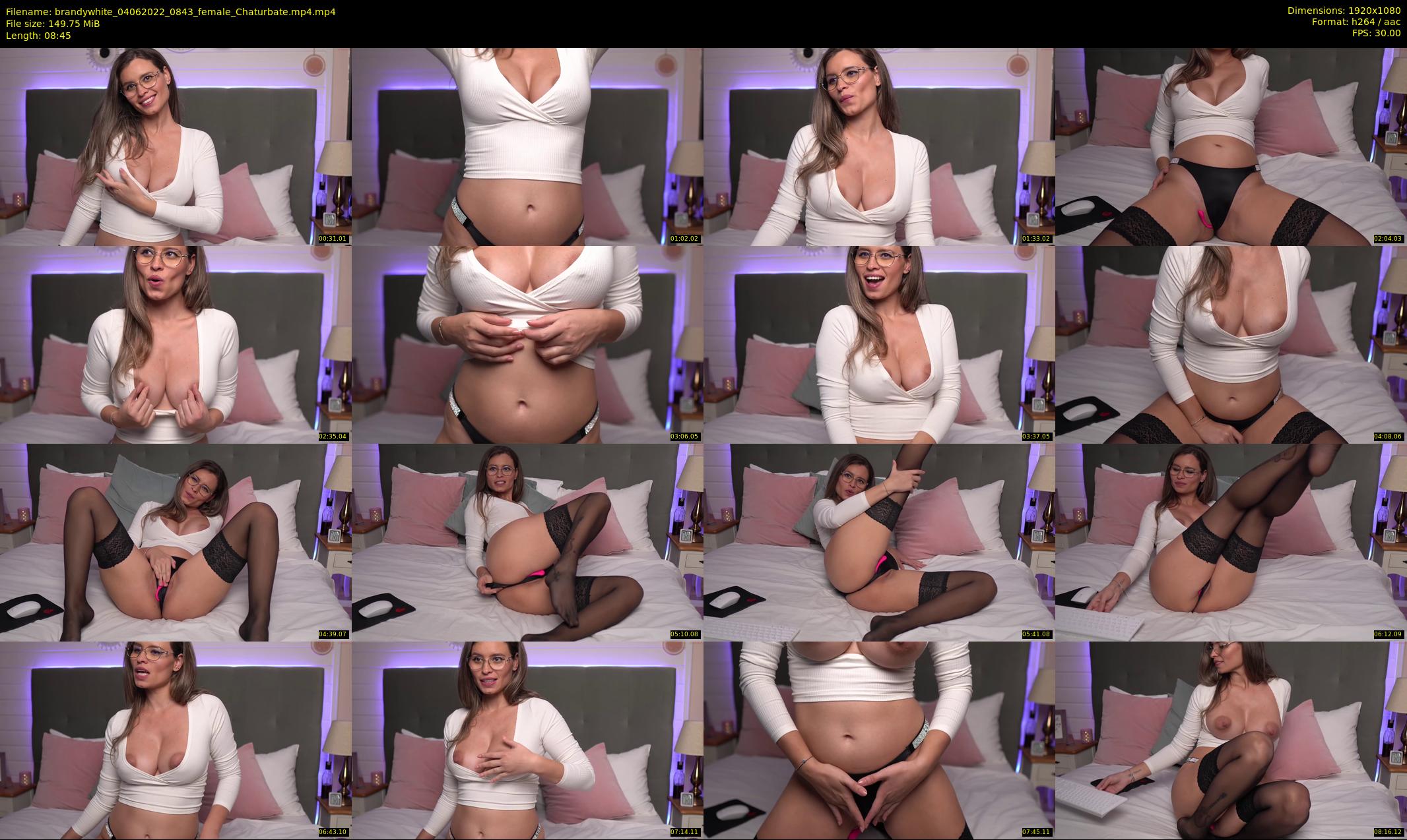 brandywhite — 9 minute Chaturbate female cam show recording, 1080p, Jun 4, 2022