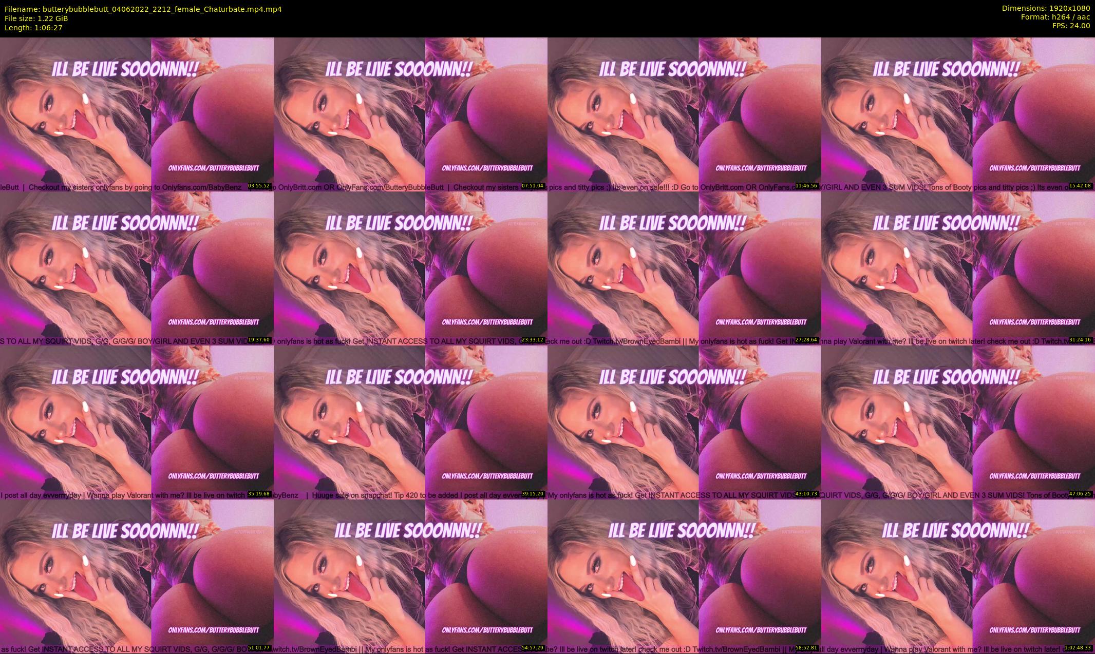 butterybubblebutt — 67 minute Chaturbate couple cam show recording, 1080p, Jun 4, 2022