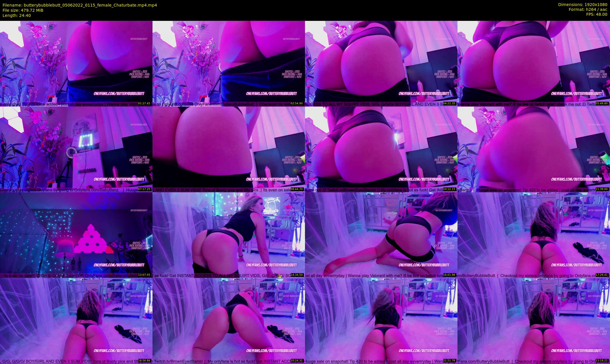 butterybubblebutt — 25 minute Chaturbate couple cam show recording, 1080p, Jun 5, 2022