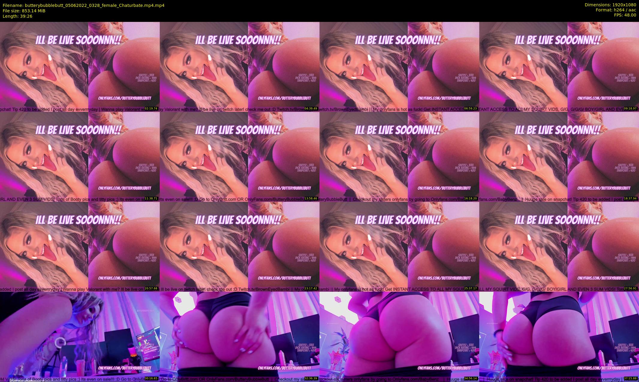 butterybubblebutt — 40 minute Chaturbate couple cam show recording, 1080p, Jun 5, 2022