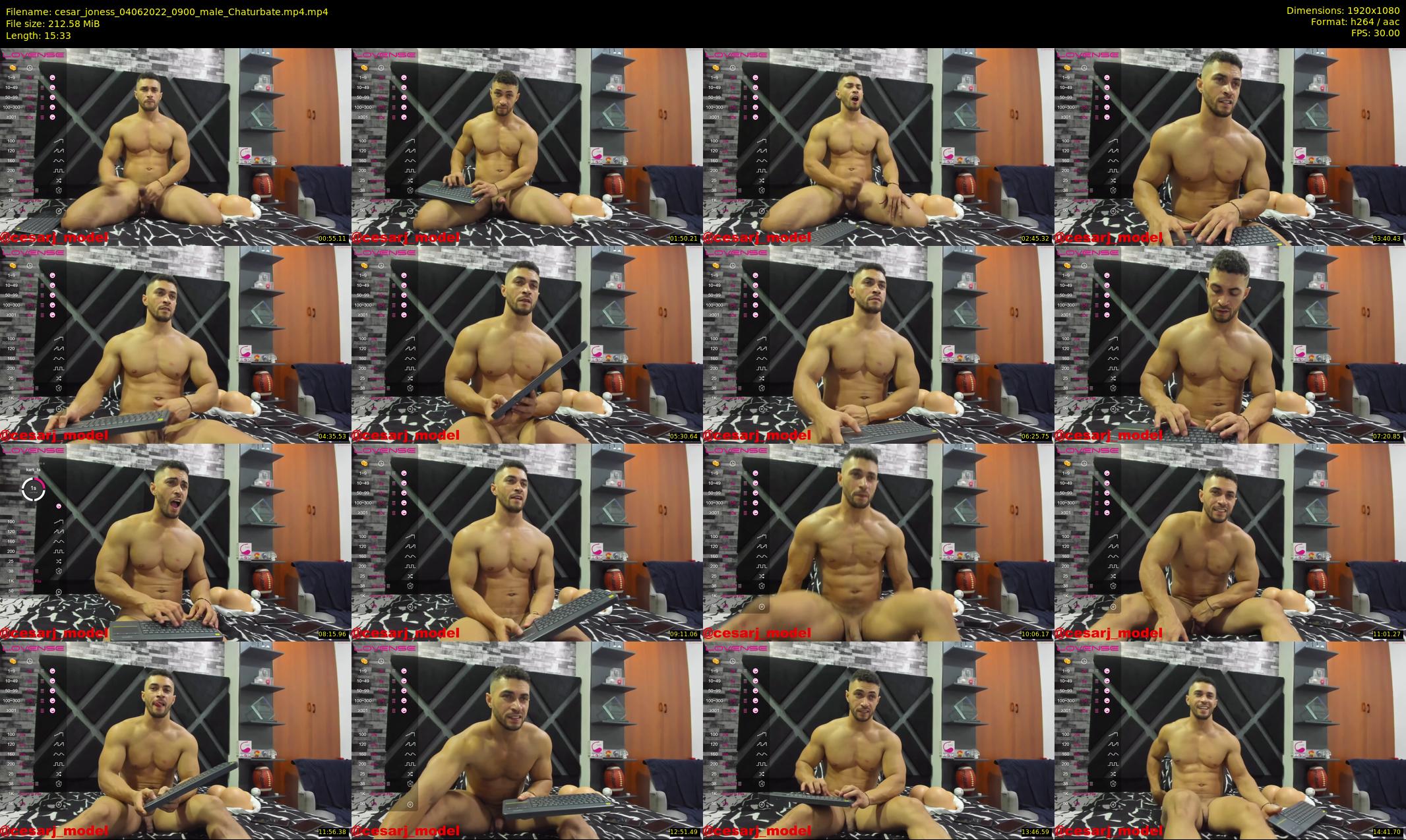 cesar_joness — 16 minute Chaturbate male cam show recording, 1080p, Jun 4, 2022