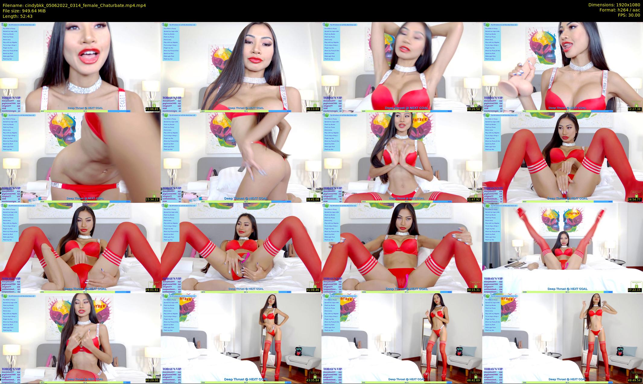 cindybkk — 53 minute Chaturbate female cam show recording, 1080p, Jun 5, 2022