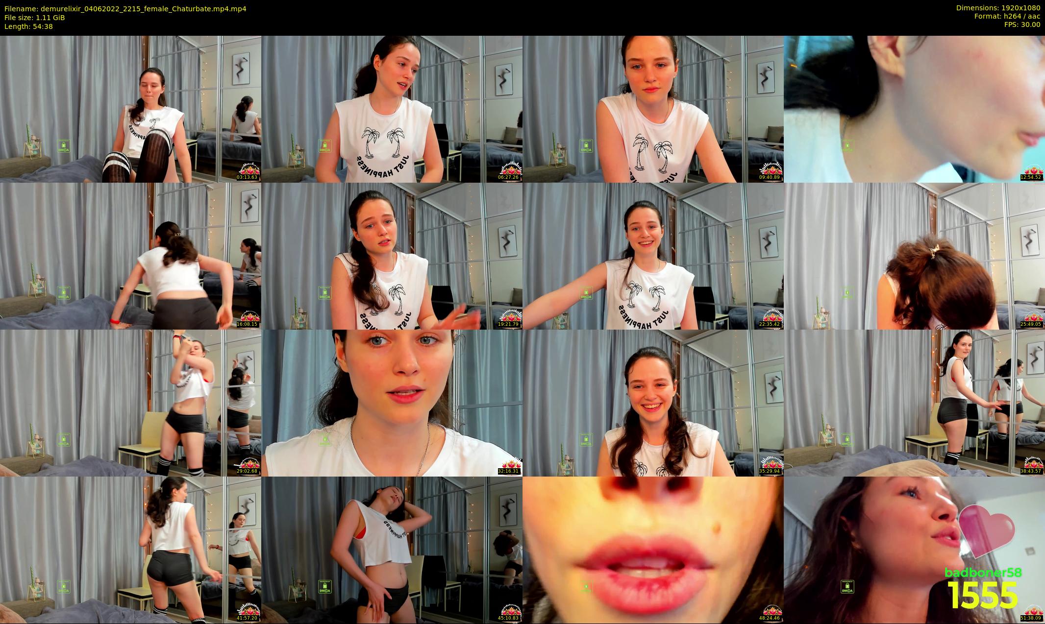 demurelixir — 55 minute Chaturbate female cam show recording, 1080p, Jun 4, 2022